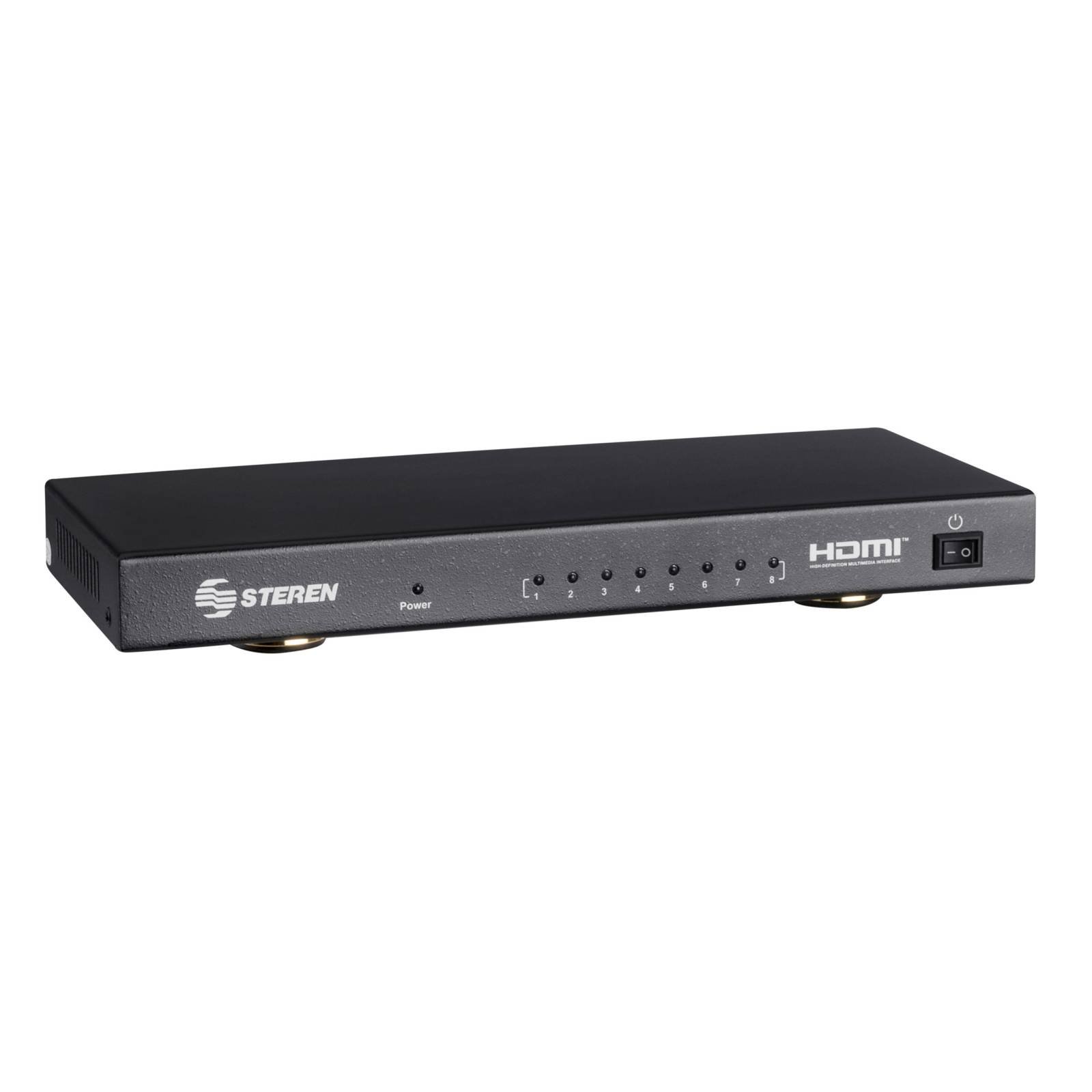 Divisor con amplificador HDMI* UHD 4K de 8 salidas BOS-408 