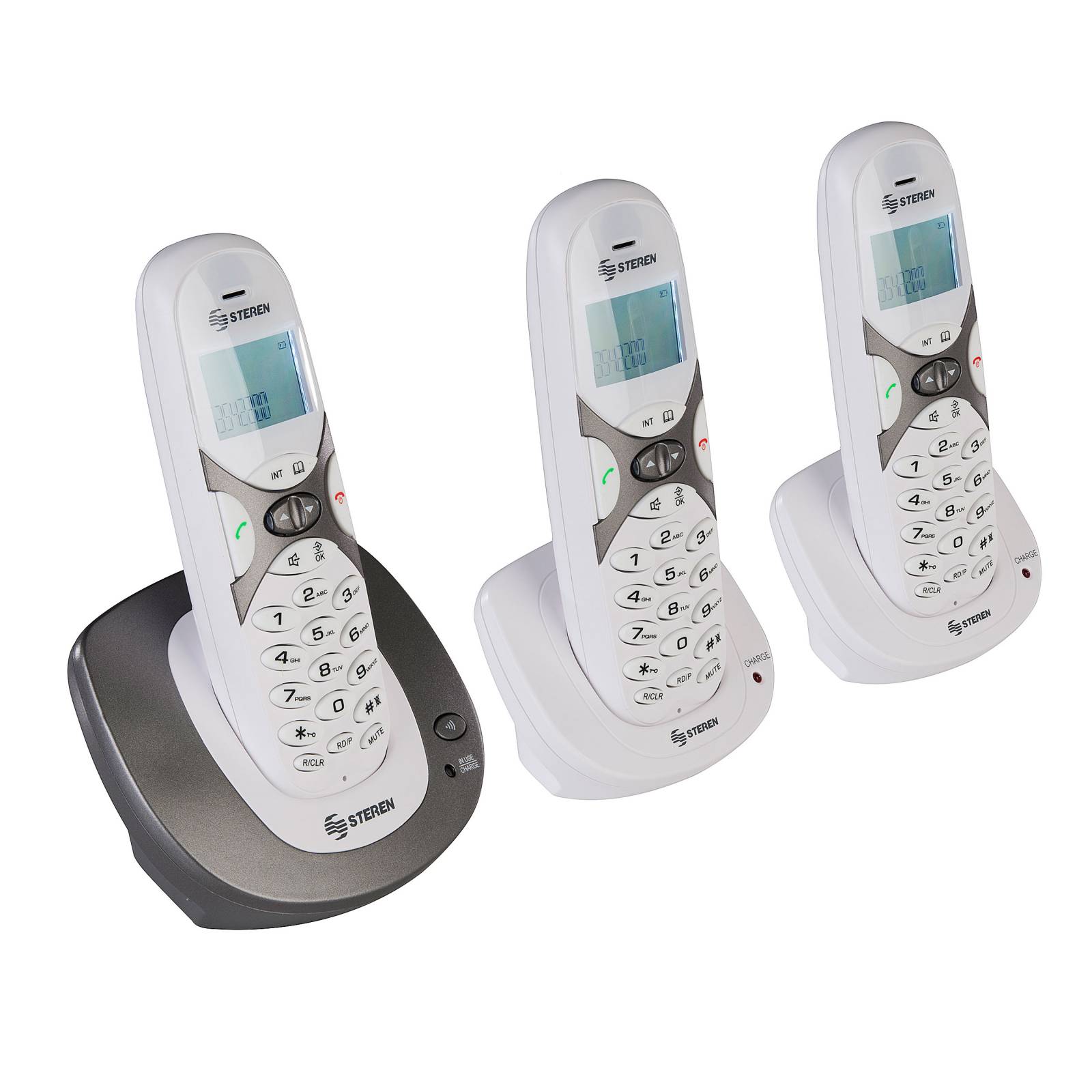 Teléfono inalámbrico DECT 6.0 con 2 extensiones adicionales