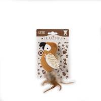 Juguete De Tela Y Plumas Para Gato Cotorro La Gateria