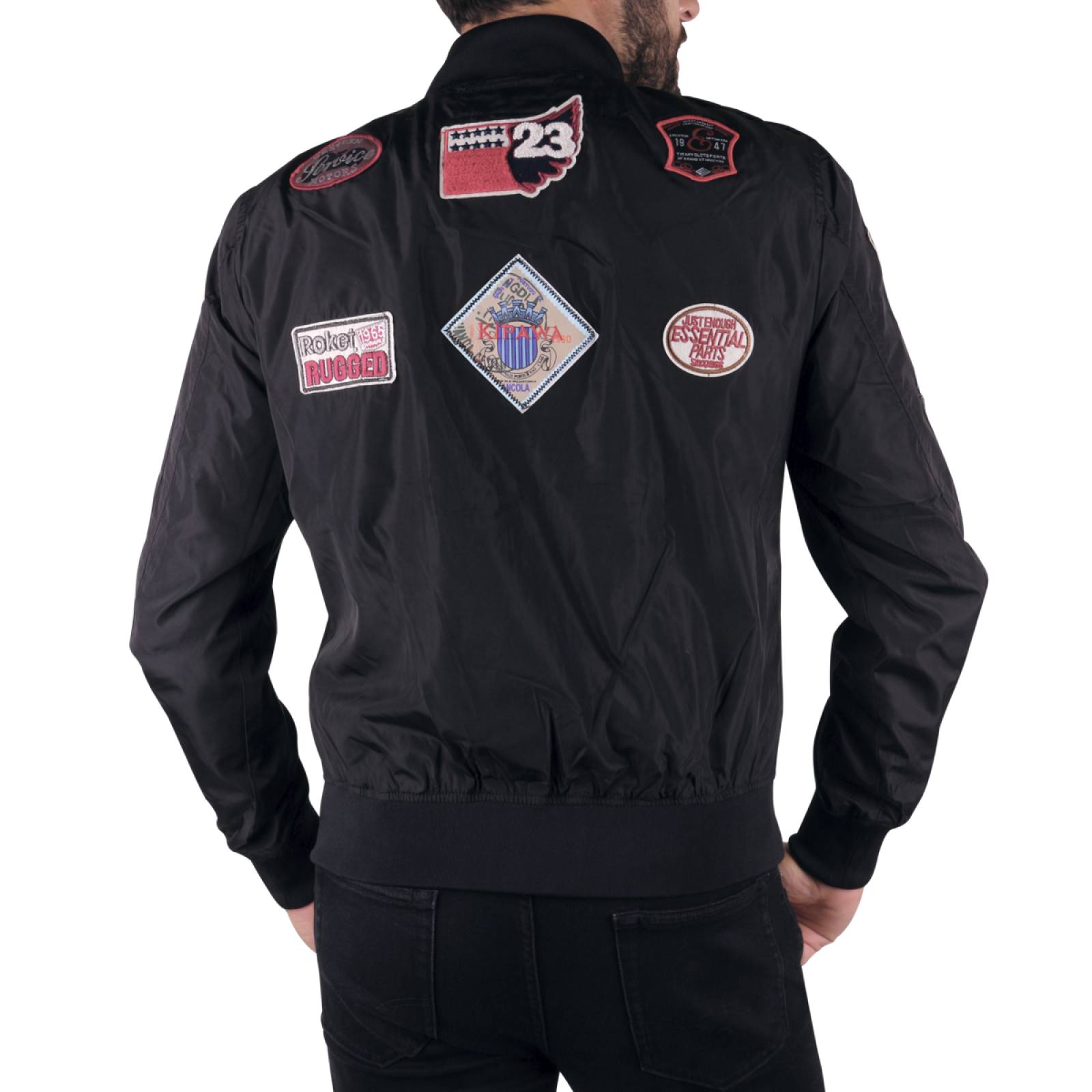 Chamarra 17SP028 Hombre Negro