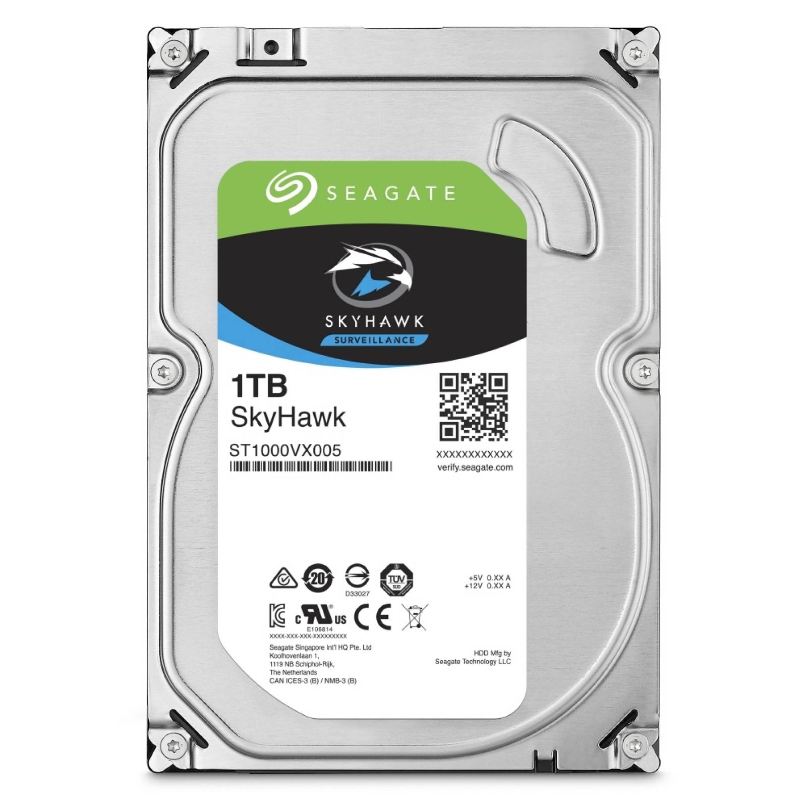 Disco Duro Seagate Skyhawk Surveillance 3.5 1 Tb Sata3 6gb/s