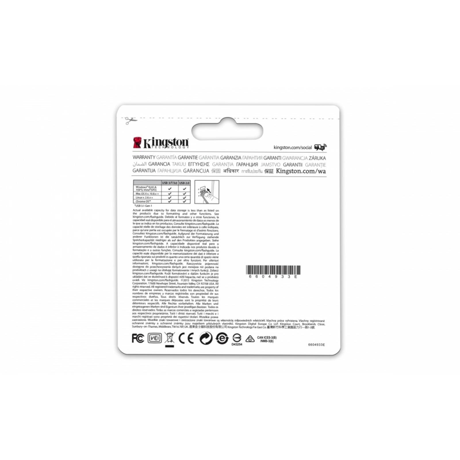 Memoria Kingston 128gb Usb 3.1 Datatraveler 50 Metalica / Ne