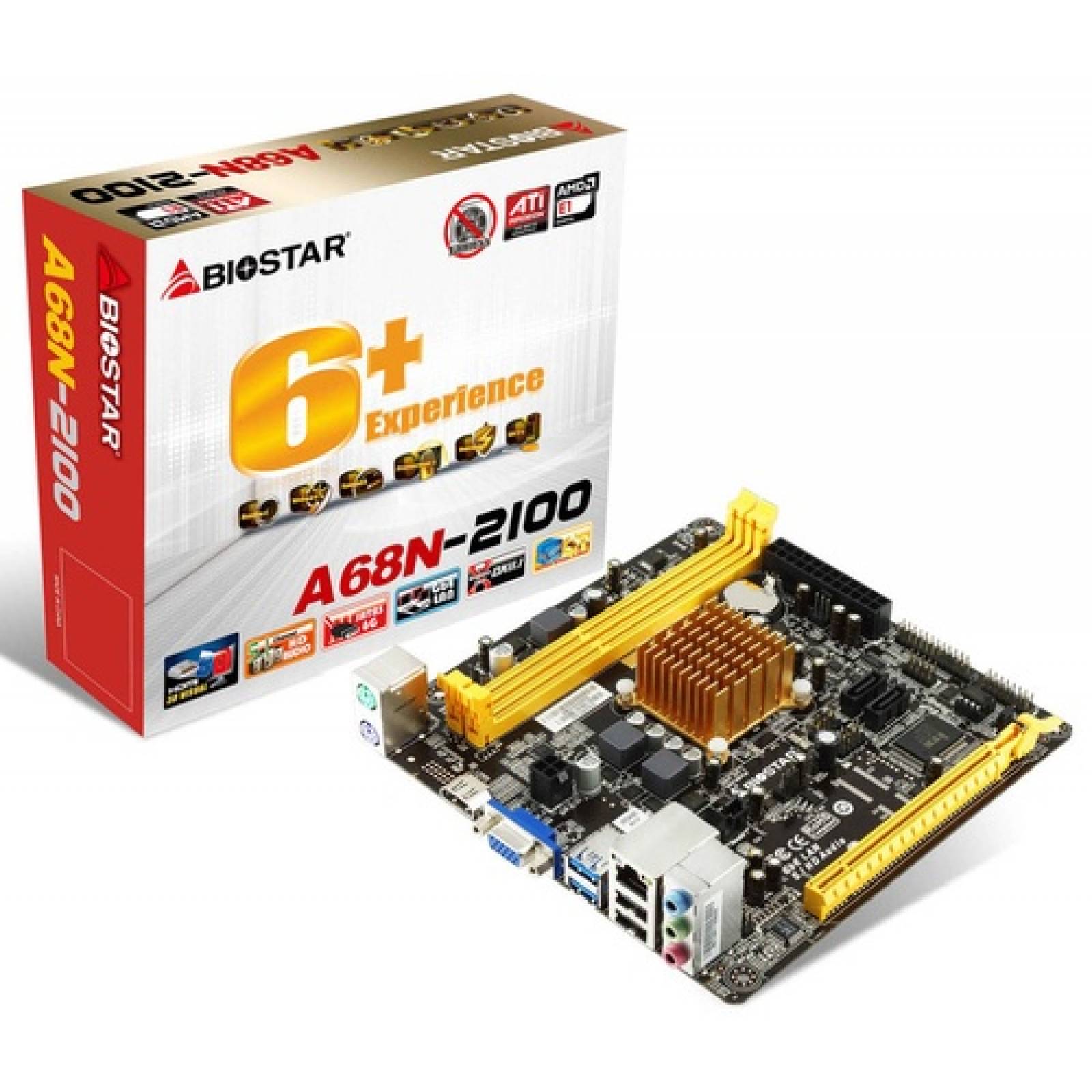 Mb Biostar A68n-2100 Cpu Integrado E1-2100/2xddr3 1333/vga/h