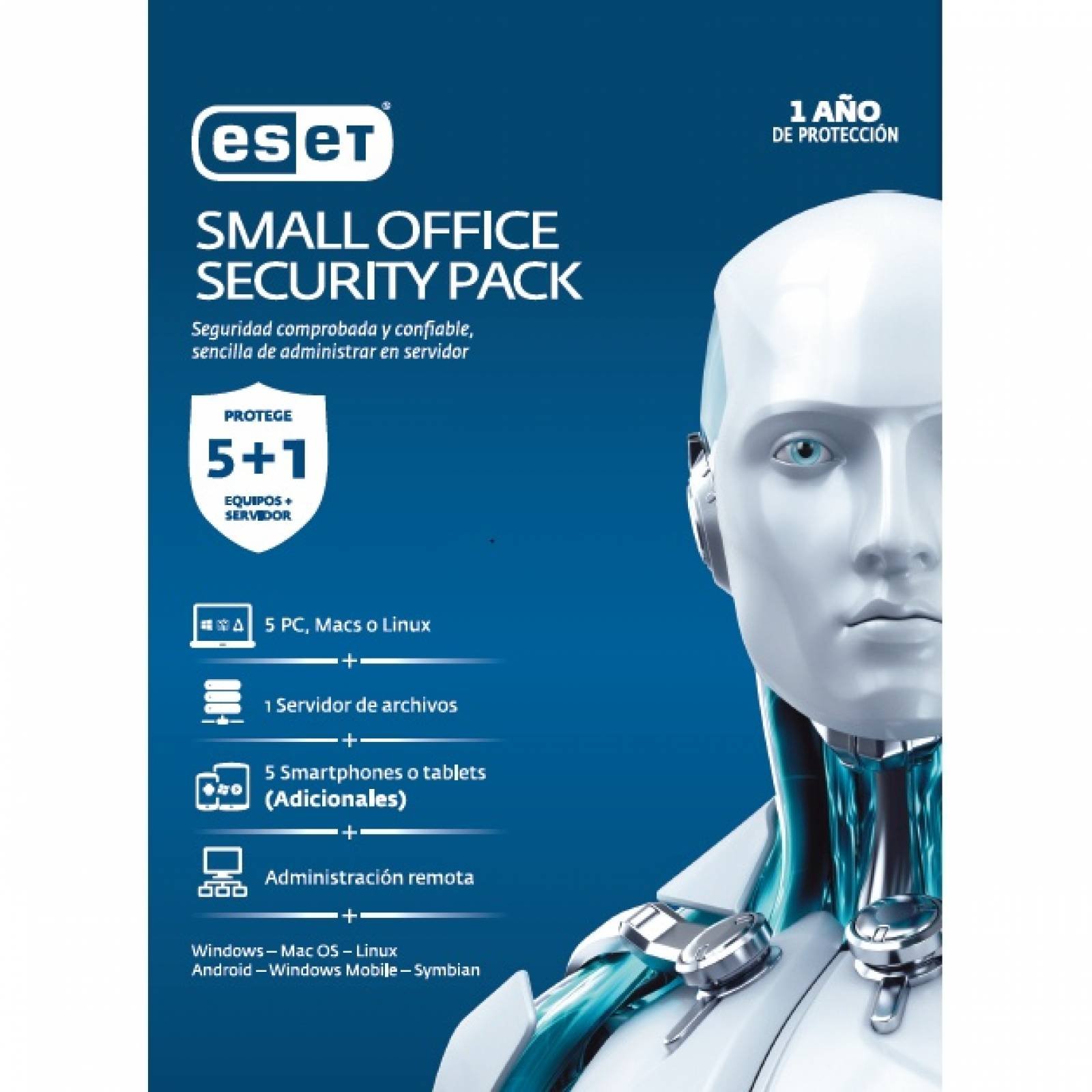 Eset Small Office Security Pack, 5 Pcs + 5 Smartphone O Tabl