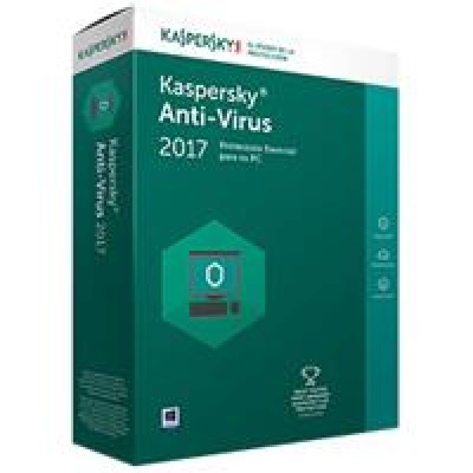 Kaspersky Anti-virus 2017 / 10 User / 1 Año / Caja