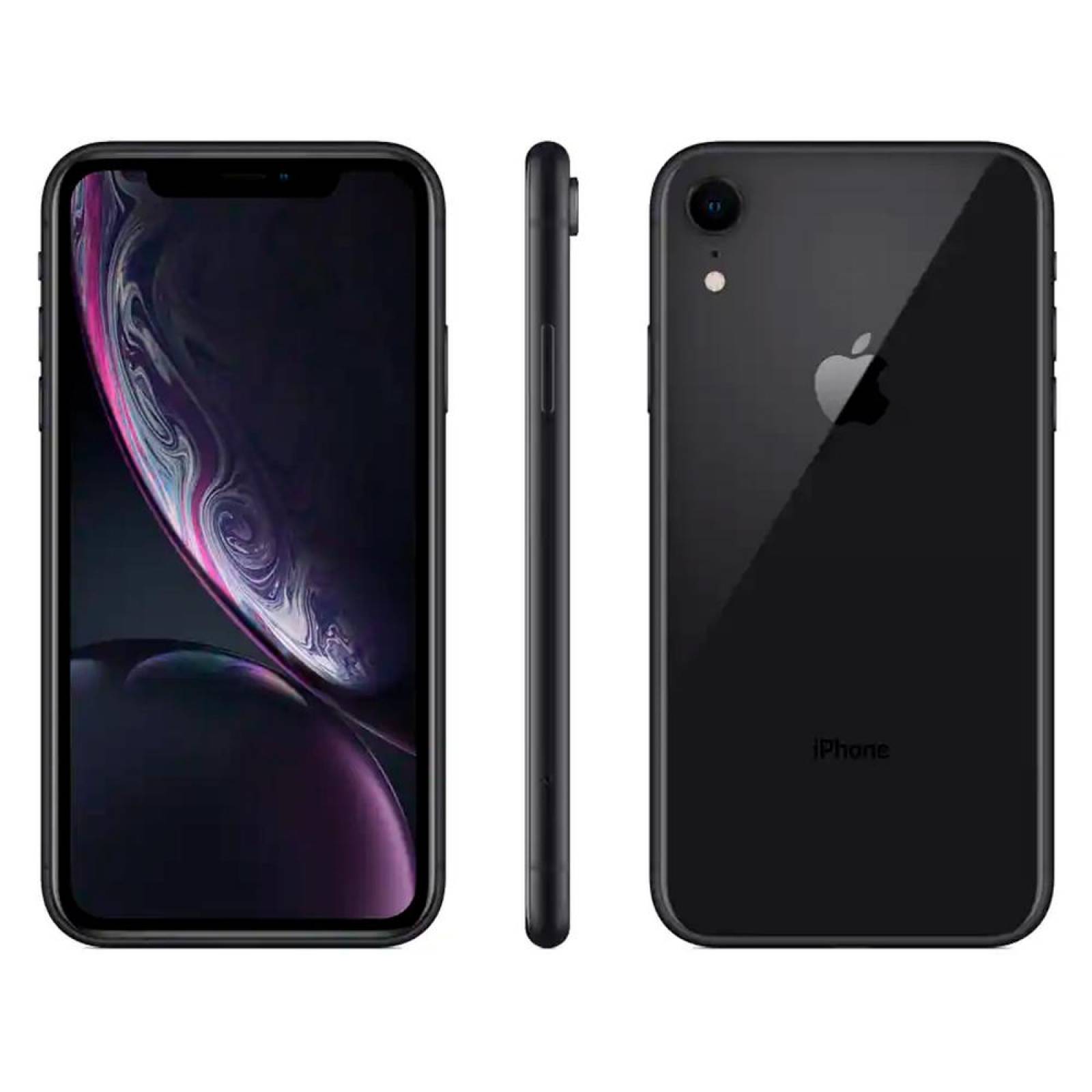 Celular APPLE iPhone XR 3GB 64GB Hexa Core iOS 12 Black MT002J/A Open Box 