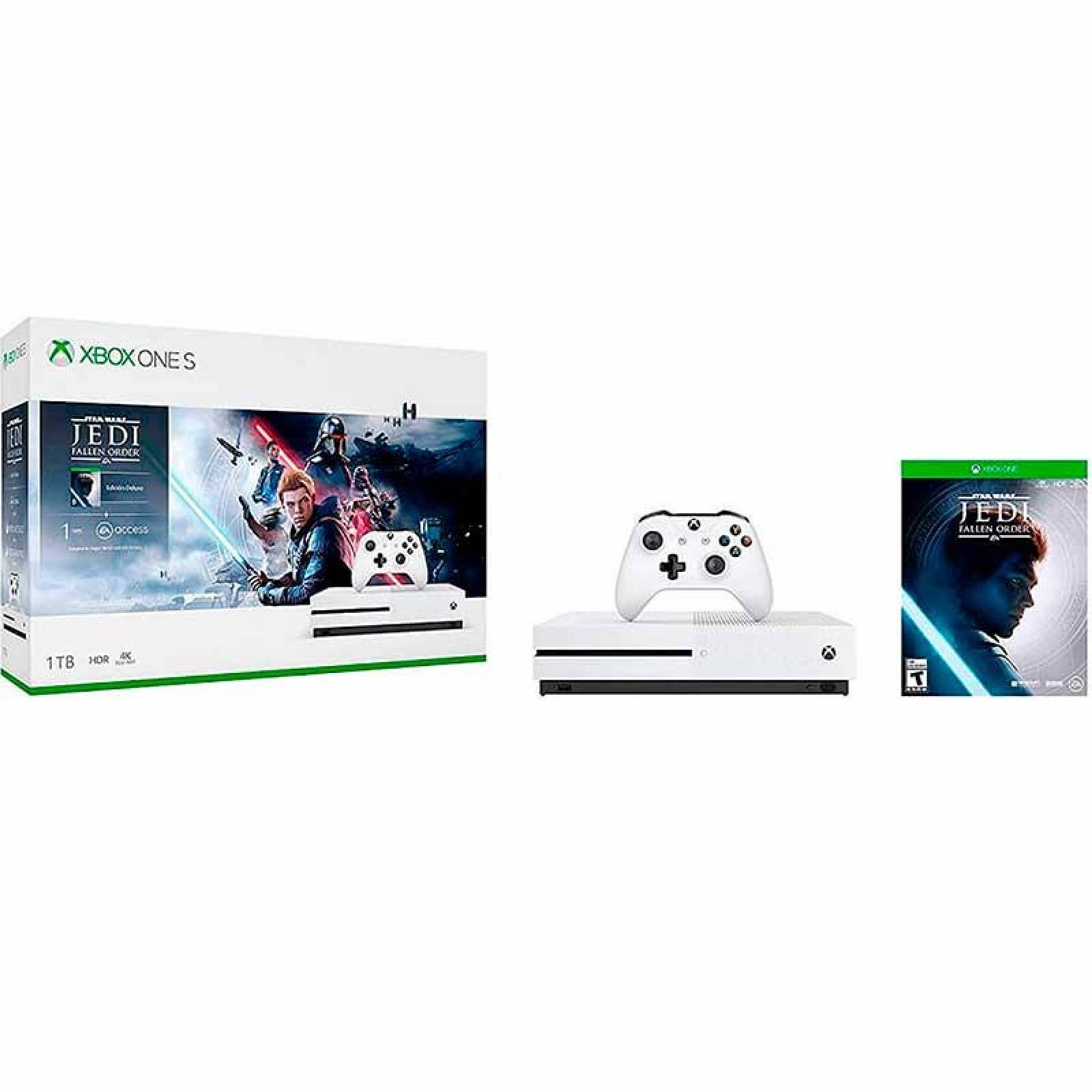 Consola MICROSOFT XBOX ONE S 1TB Ultra HD 4K Jedi Fallen Star Wars 