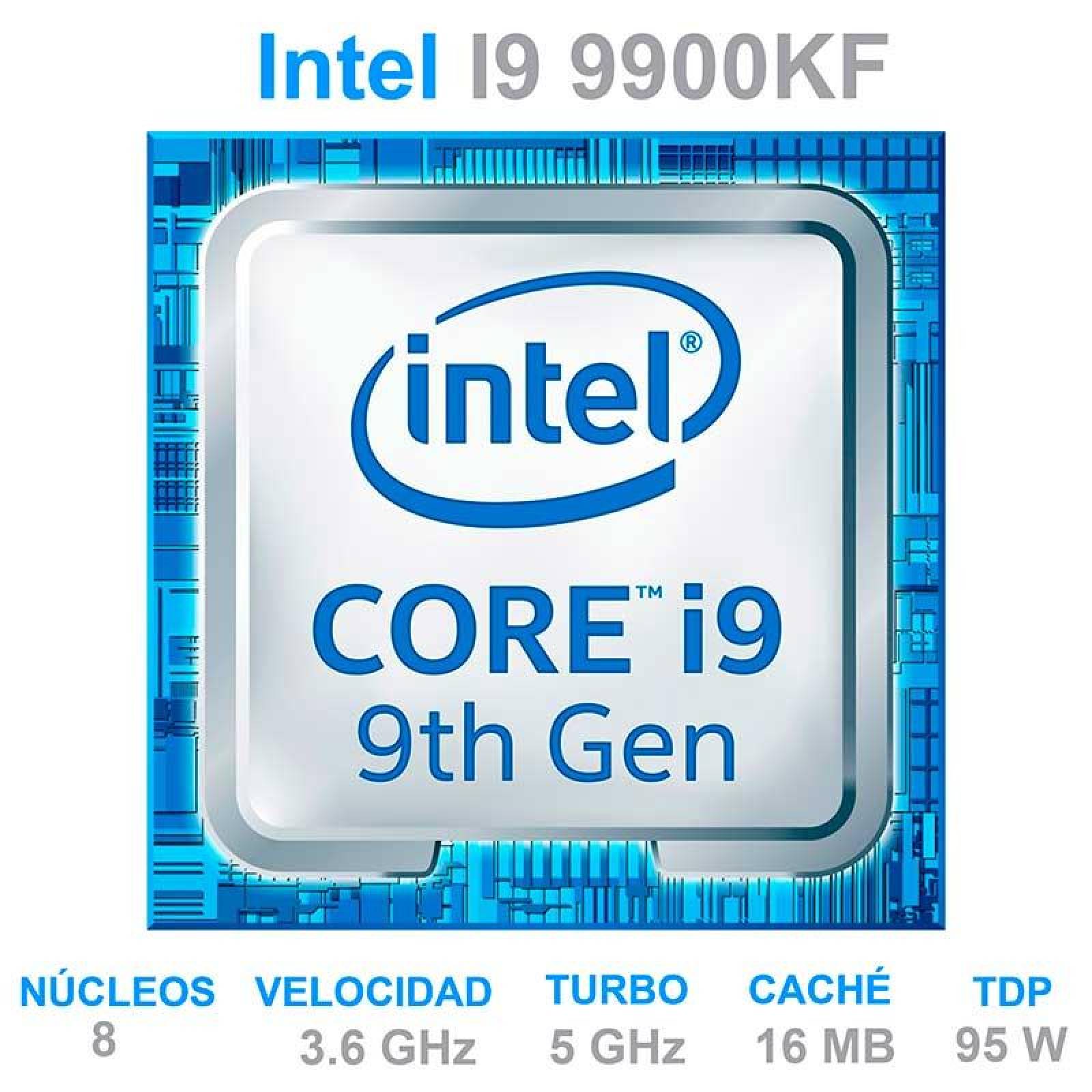 Procesador INTEL Core I9 9900KF 3.6 GHz 8 Core 1151 BX80684I99900KF 
