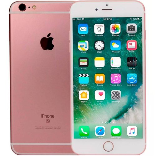 Celular APPLE iPhone 6S Plus 128GB A9 Dual Core iOS Rose Gold M1 GTA ReAcondicionado 