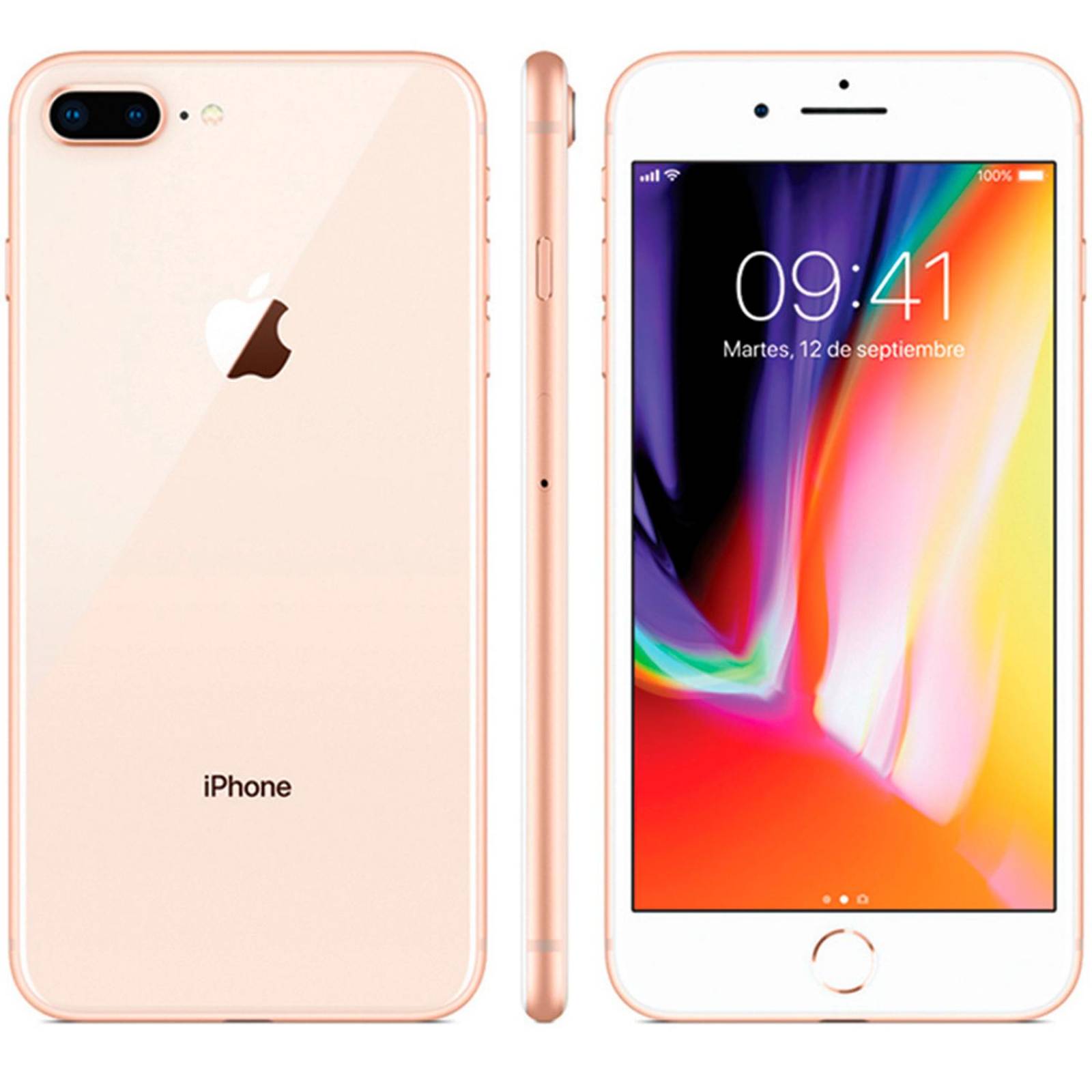 Celular APPLE iPhone 8 Plus 3GB 64GB A11 IiOS 11 Rose Gold M1 GTA ReAcondicionado 