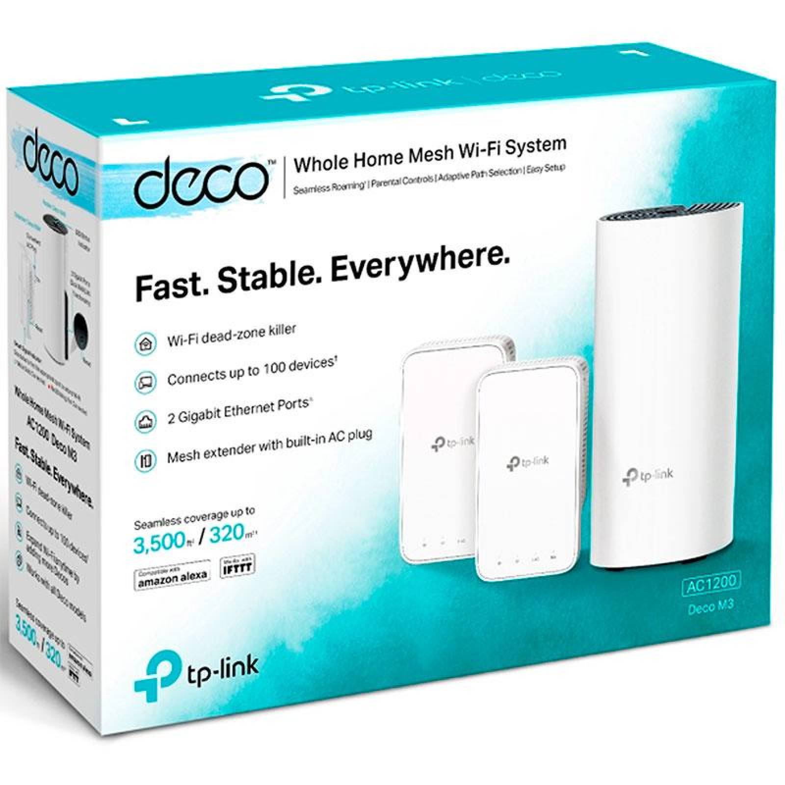 Access Point TP-LINK DECO M3 AC1200 MESH WIFI Dual band MU-MIMMO 3-pack 