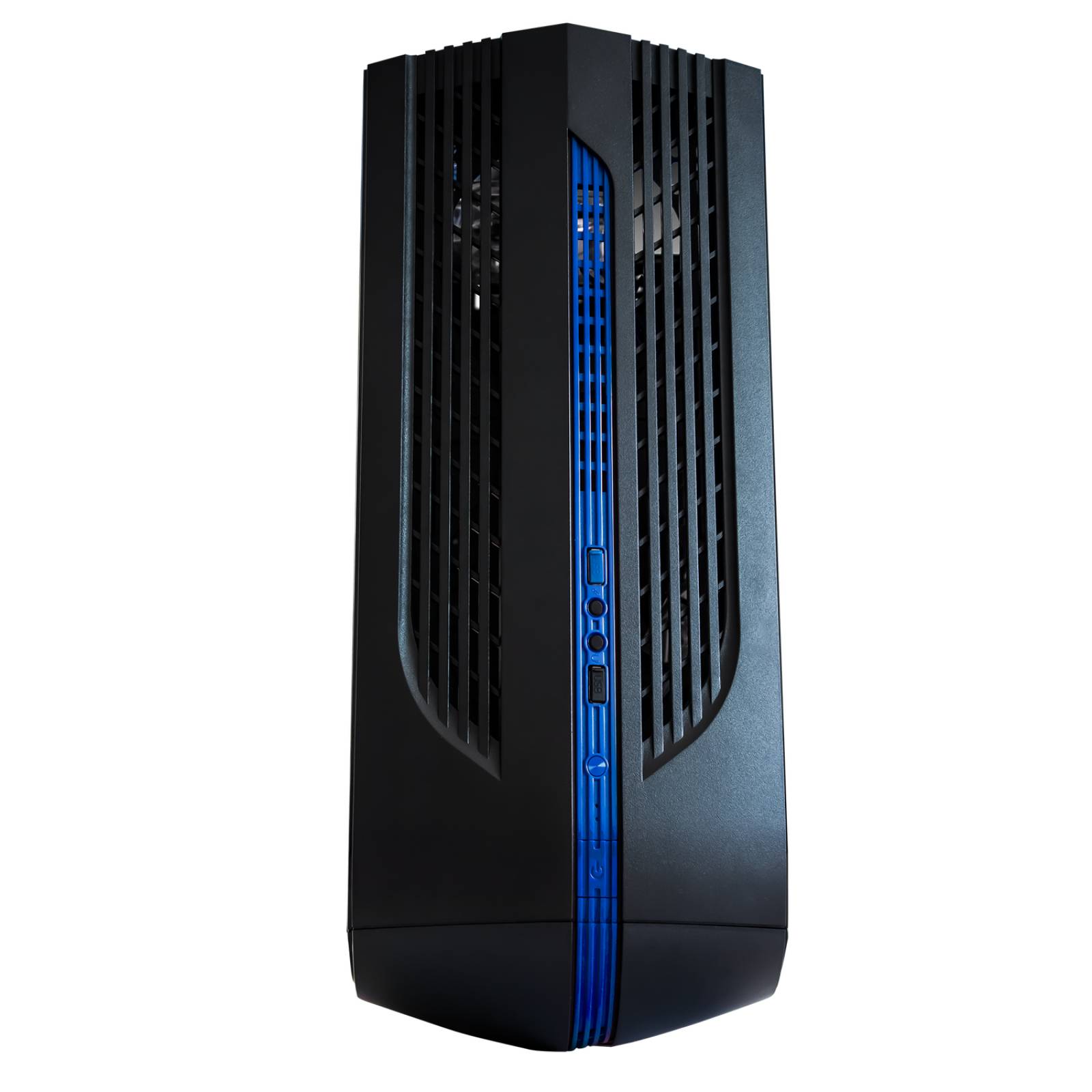 Gabinete Gamer GAME FACTOR CSG500 Micro ATX 2 ventiladores USB 3.0 Azul 
