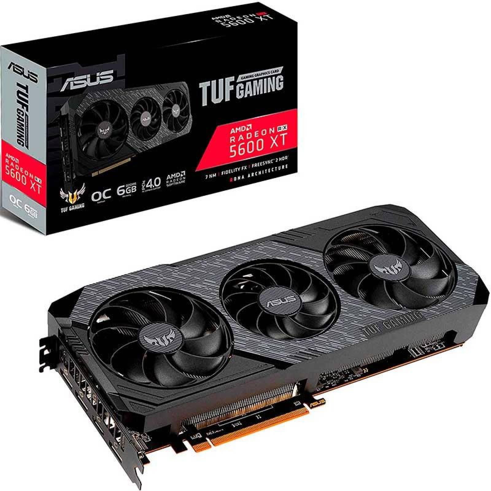 Tarjeta de Video ASUS Radeon RX 5600 TUF X3 6GB GDDR6 TUF 3-RX5600XT-O6G-EVO-GAMING 