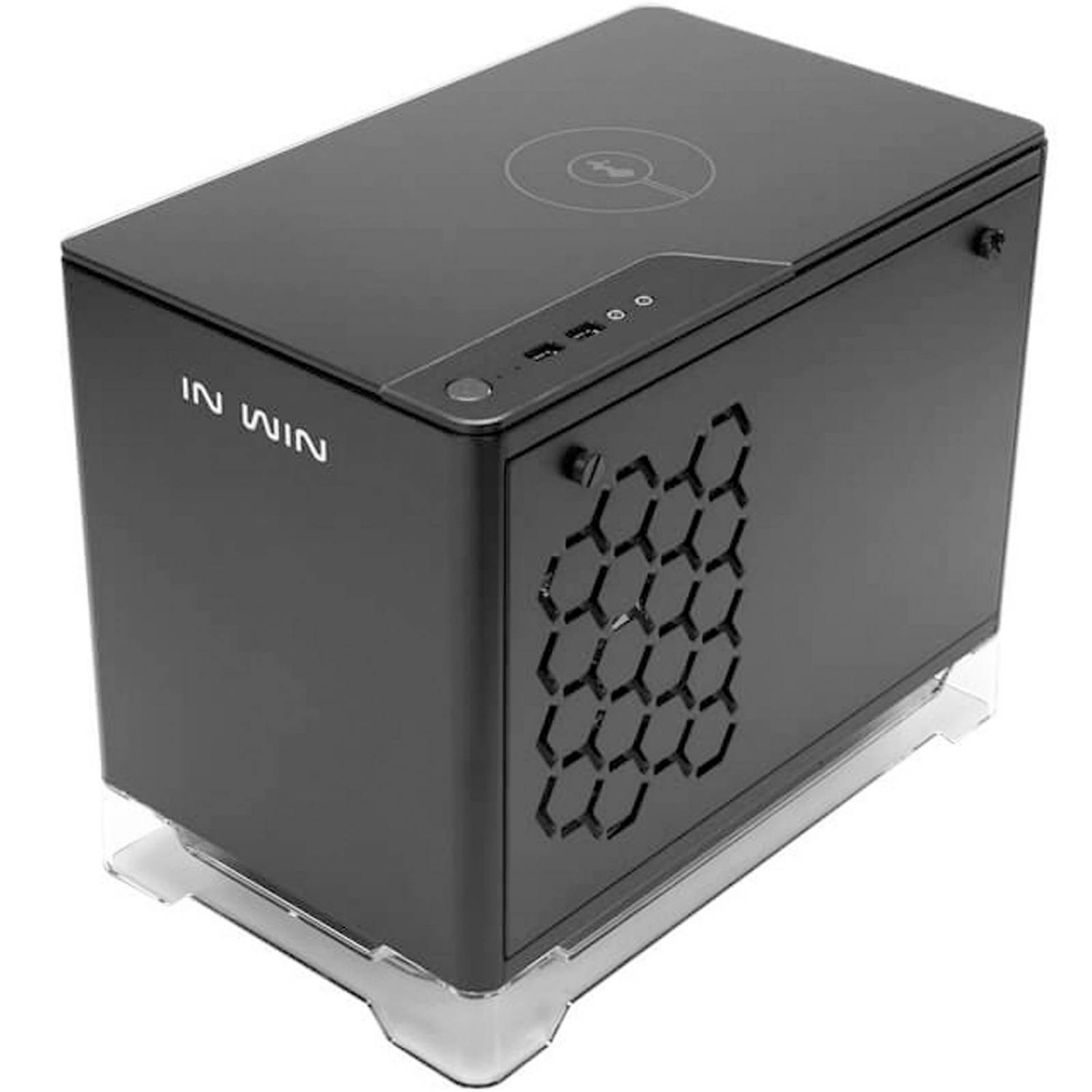 Gabinete IN WIN A1 Black MiniTorre Mini ITX 600W Vidrio Templado RGB Negro IW-A1-BLA-P 