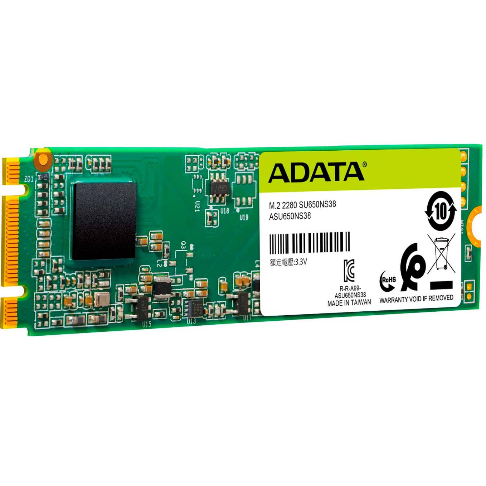 Unidad de Estado Solido SSD M.2 240GB ADATA SU650 SATA III 550/500 MB/s ASU650NS38-240GT-C 