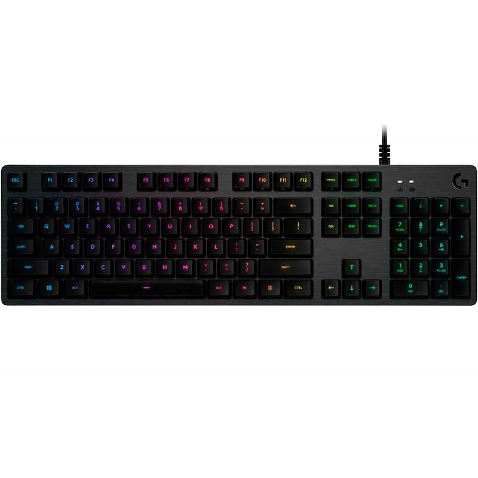 Teclado LOGITECH G512 SE Mecanico RGB USB Alambrico Negro 