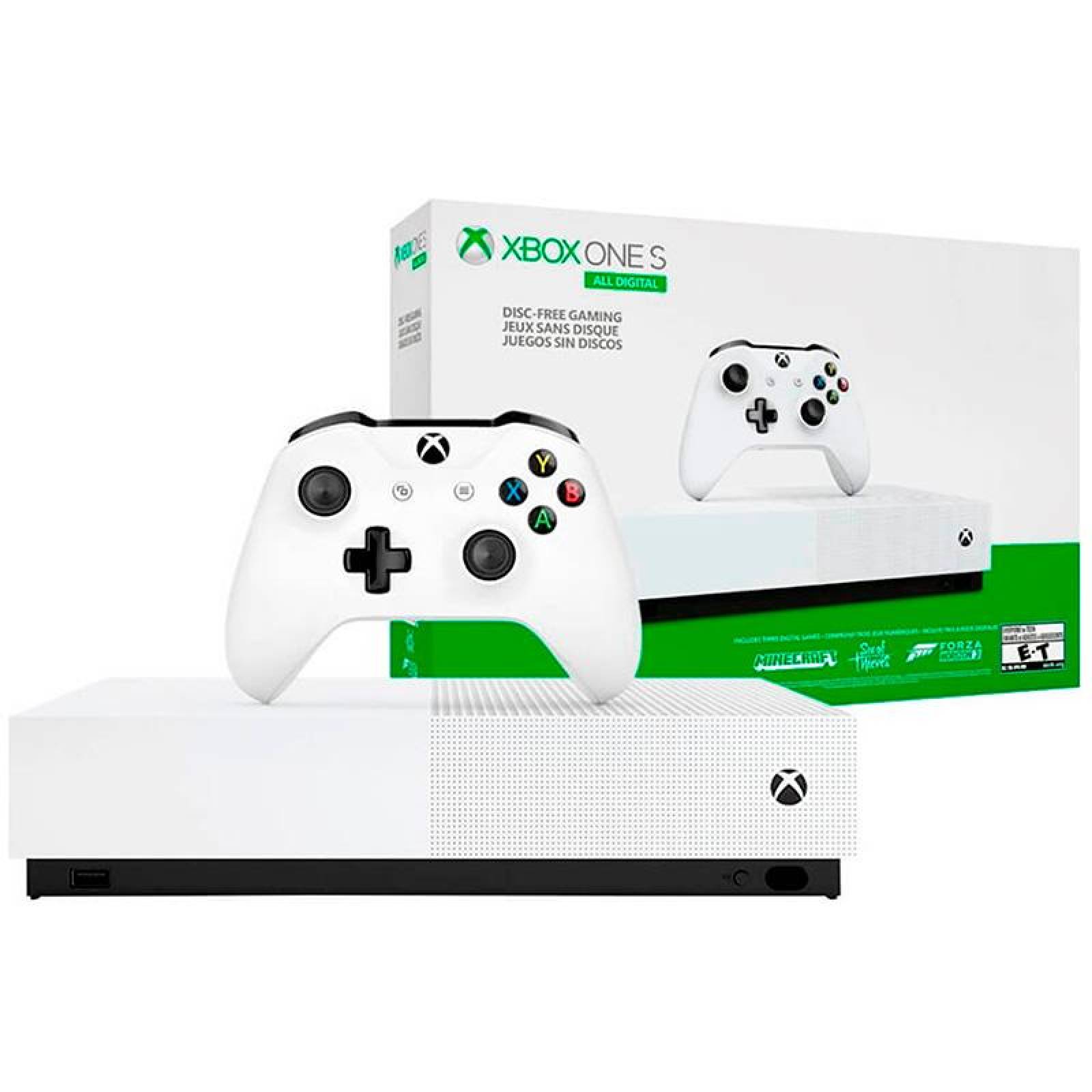 Consola MICROSOFT XBOX ONE S 1TB Edicion All Digital 3 Juegos 