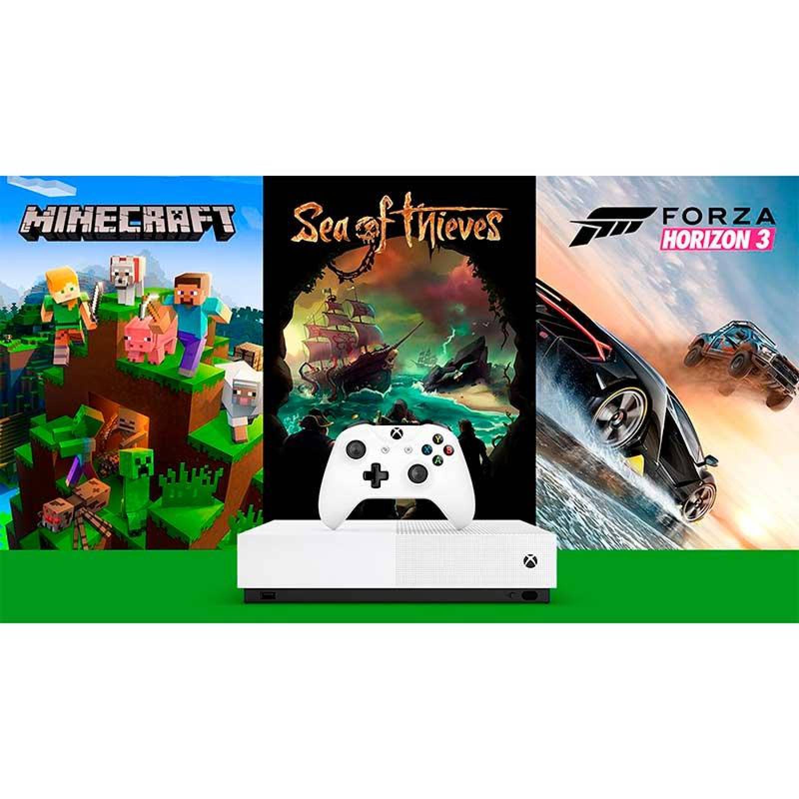 Consola MICROSOFT XBOX ONE S 1TB Edicion All Digital 3 Juegos 