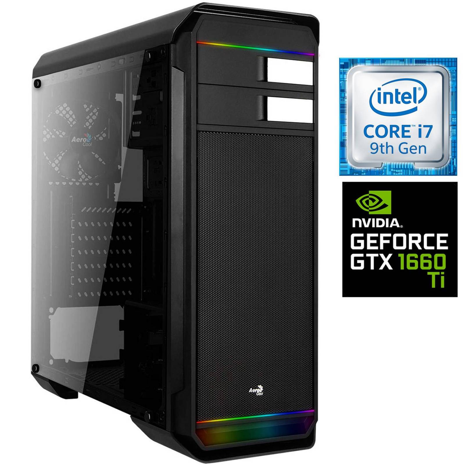 Pc Gamer Xtreme Intel Core I7 9700 Ram 8gb Unidad Ssd 240Gb Disco 1tb Nvidia Gtx 1060 