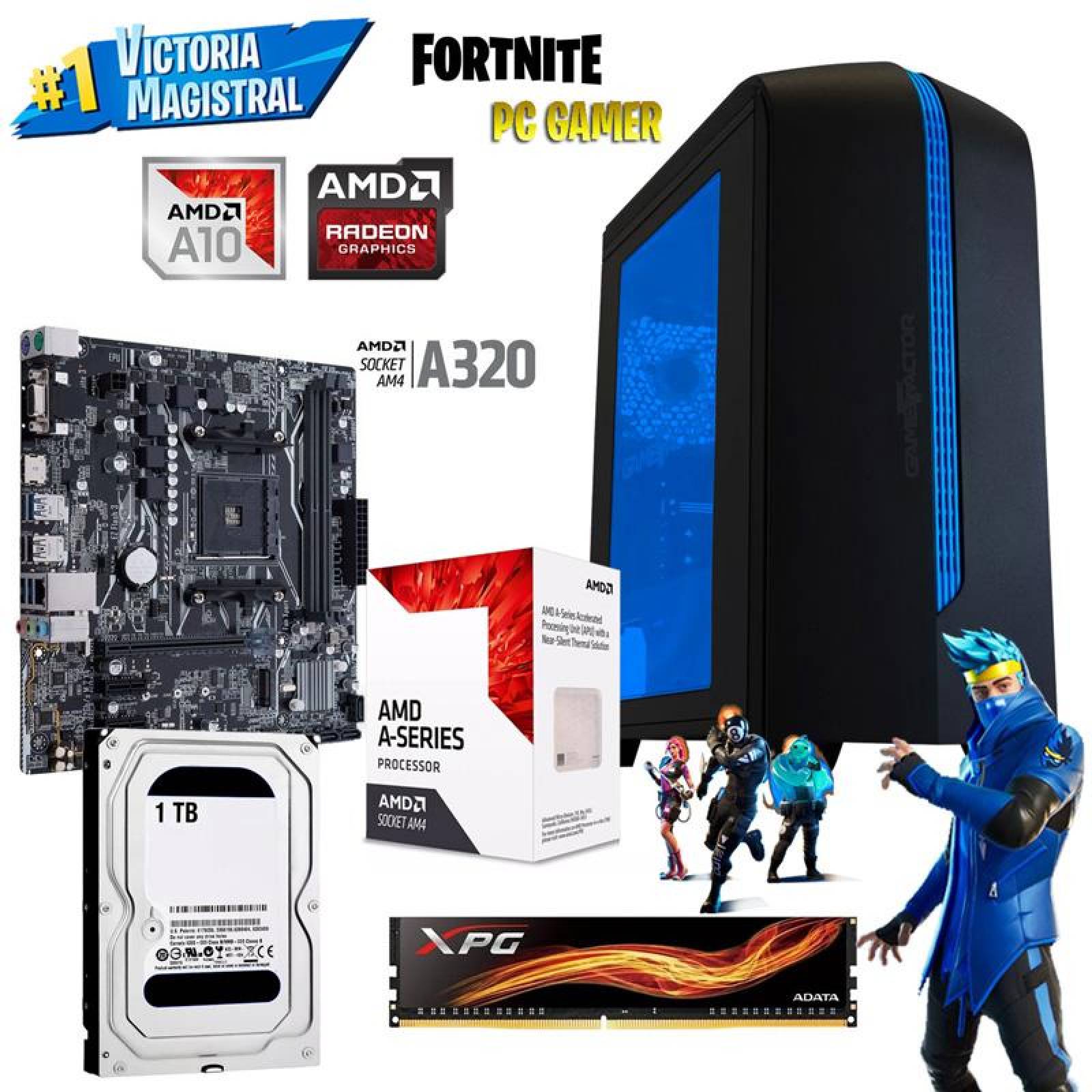 Pc Gamer Xtreme Amd A10 9700 Ram 8Gb Disco 1tb Graficos Radeon R7
