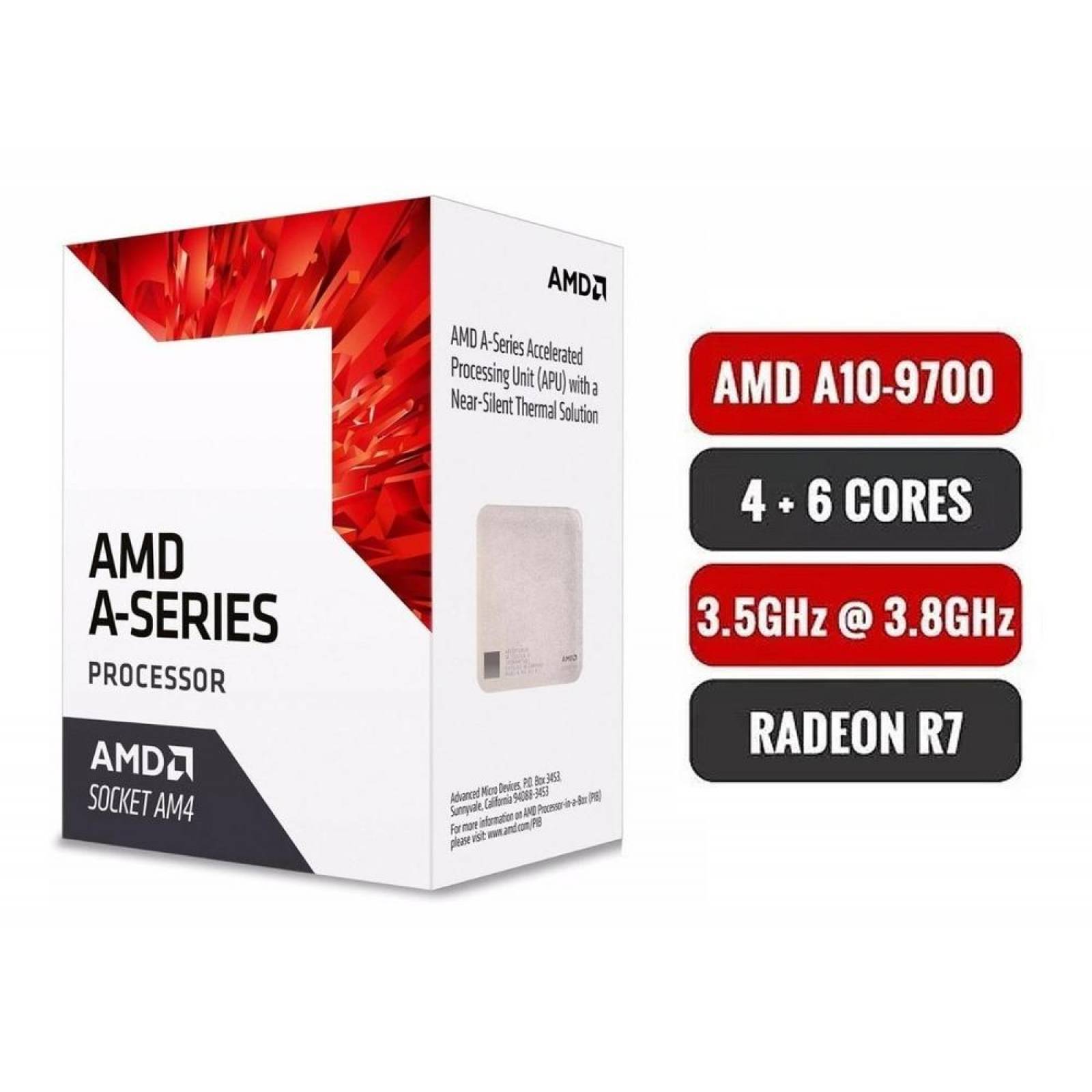 Pc Gamer Xtreme Amd A10 9700 Ram 16Gb Disco 1tb Graficos Radeon R7