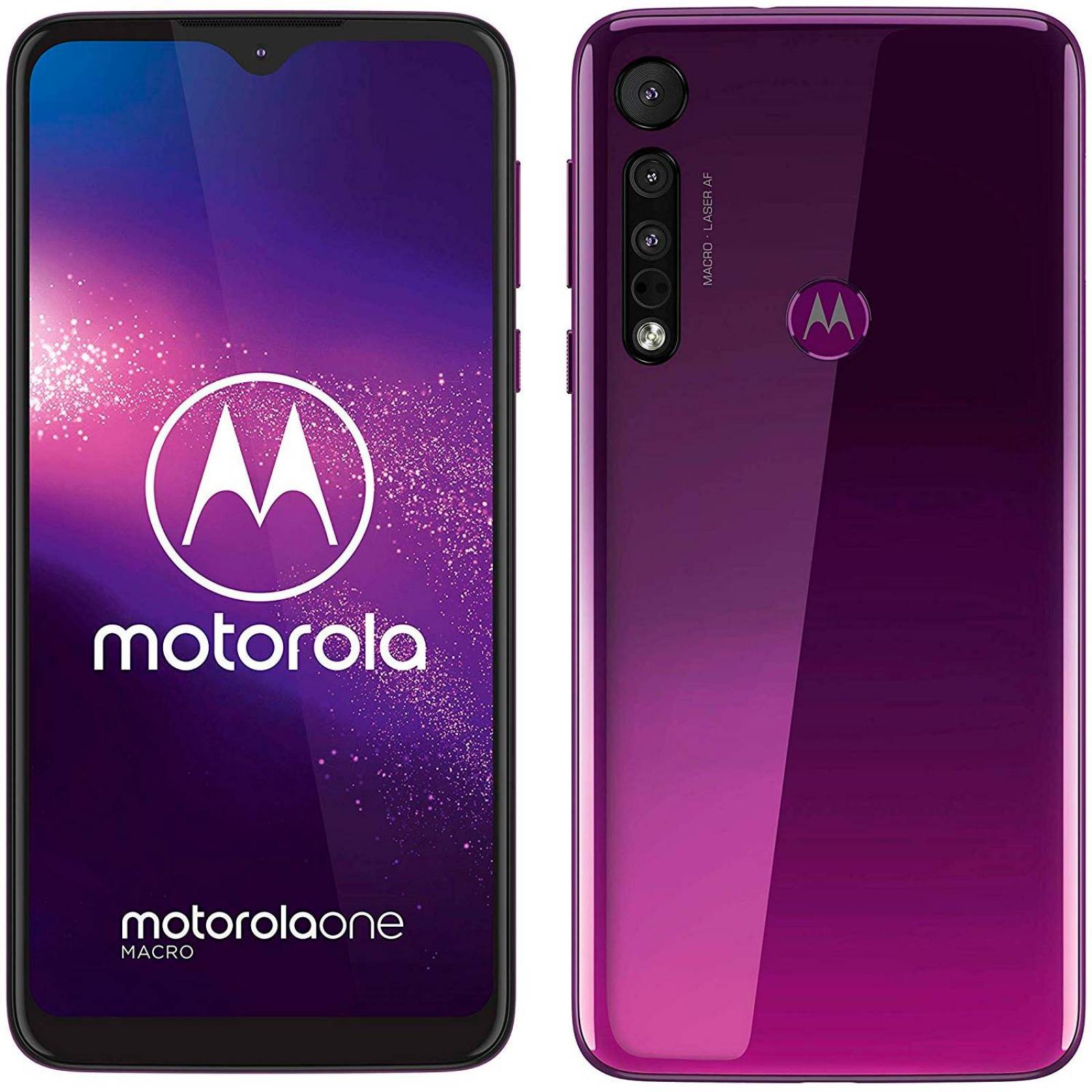 Celular MOTOROLA Moto One Macro 4GB 64GB Android 9.0 Octa Core Violeta XT2016-1 