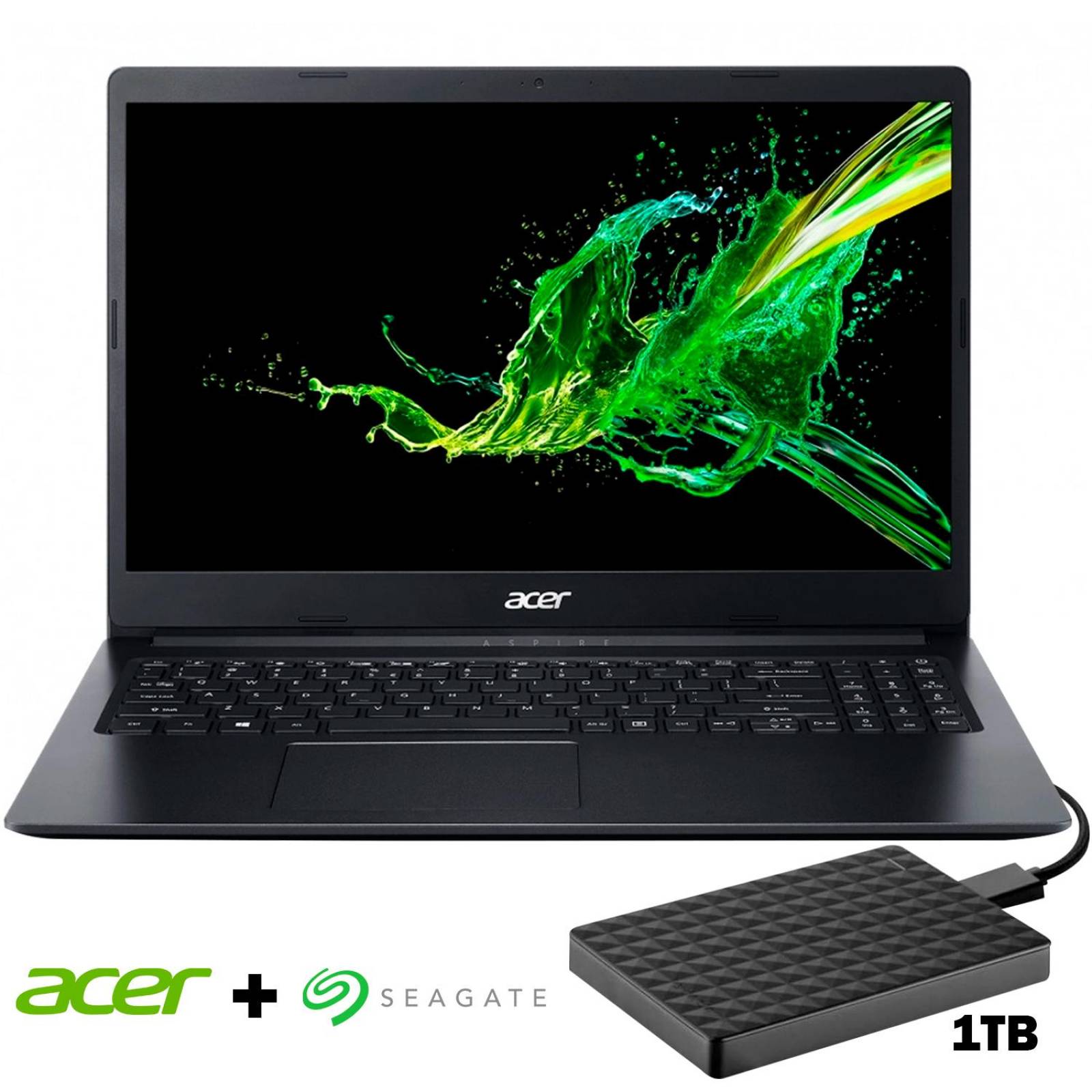 Laptop ACER Aspire 1 A115-31-C23T Intel Celeron N4000 4GB 64GB 15.6 Win10 + Disco Externo 1TB 