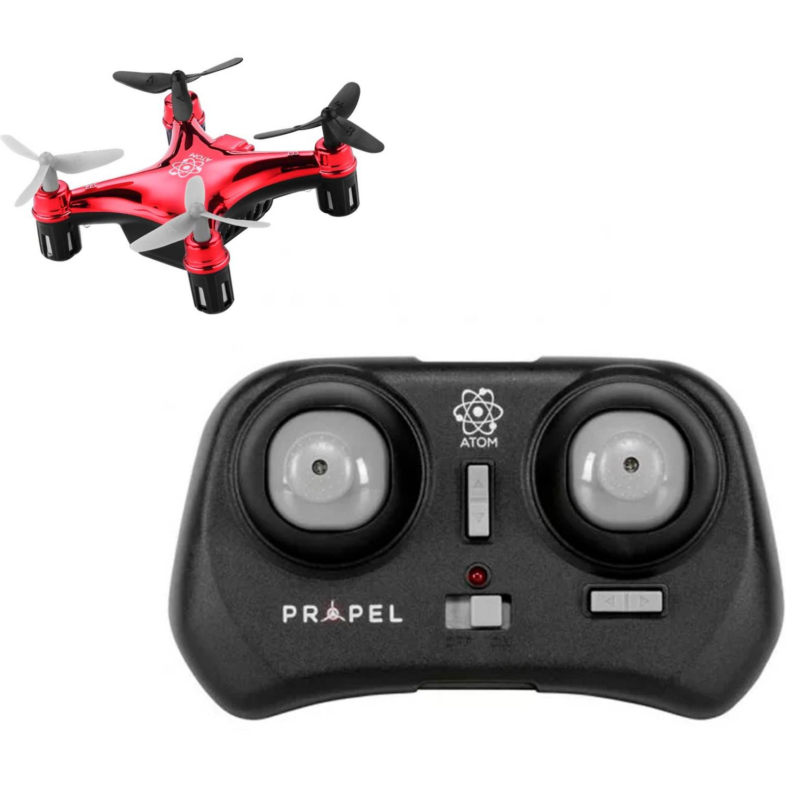 Micro Drone PROPEL ATOM 1.0 4 Helices Interior Exterior SC-1862 Rojo 