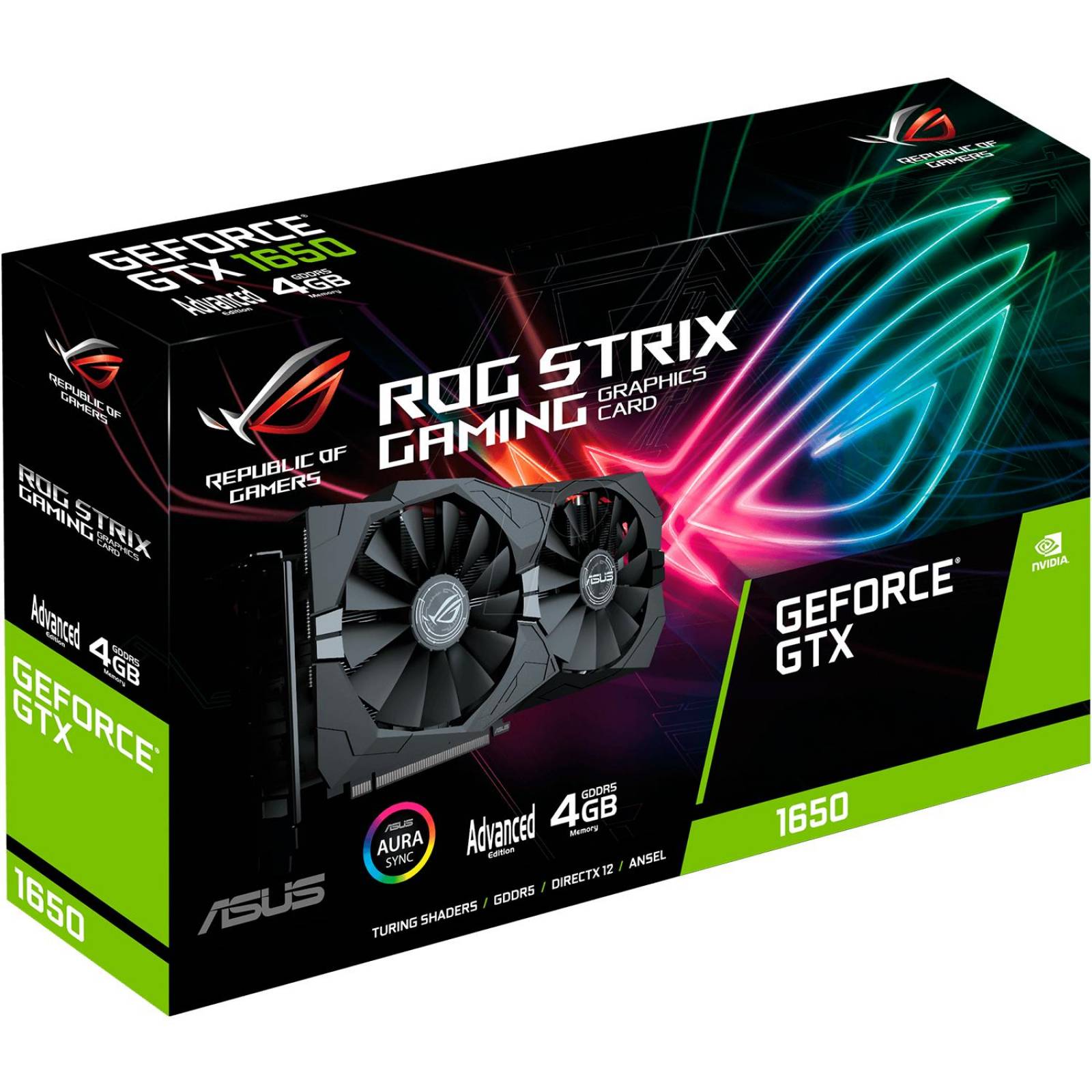 Tarjeta de Video ASUS ROG STRIX GTX 1650 Super 4GB GDDR6 ROG-STRIX-GTX1650S-A4G-GAMING 