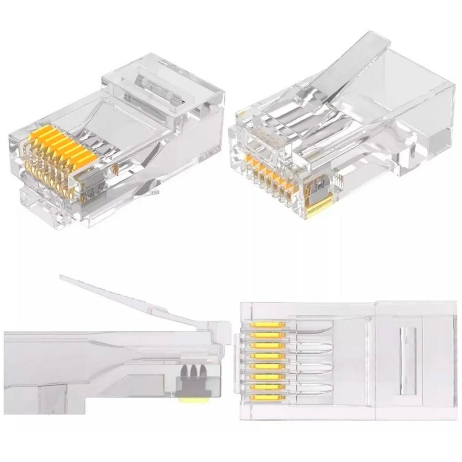 Conector Plug XCASE ACCCABLE27 RJ45 Categoria 5 Transparente Bolsa 100u 