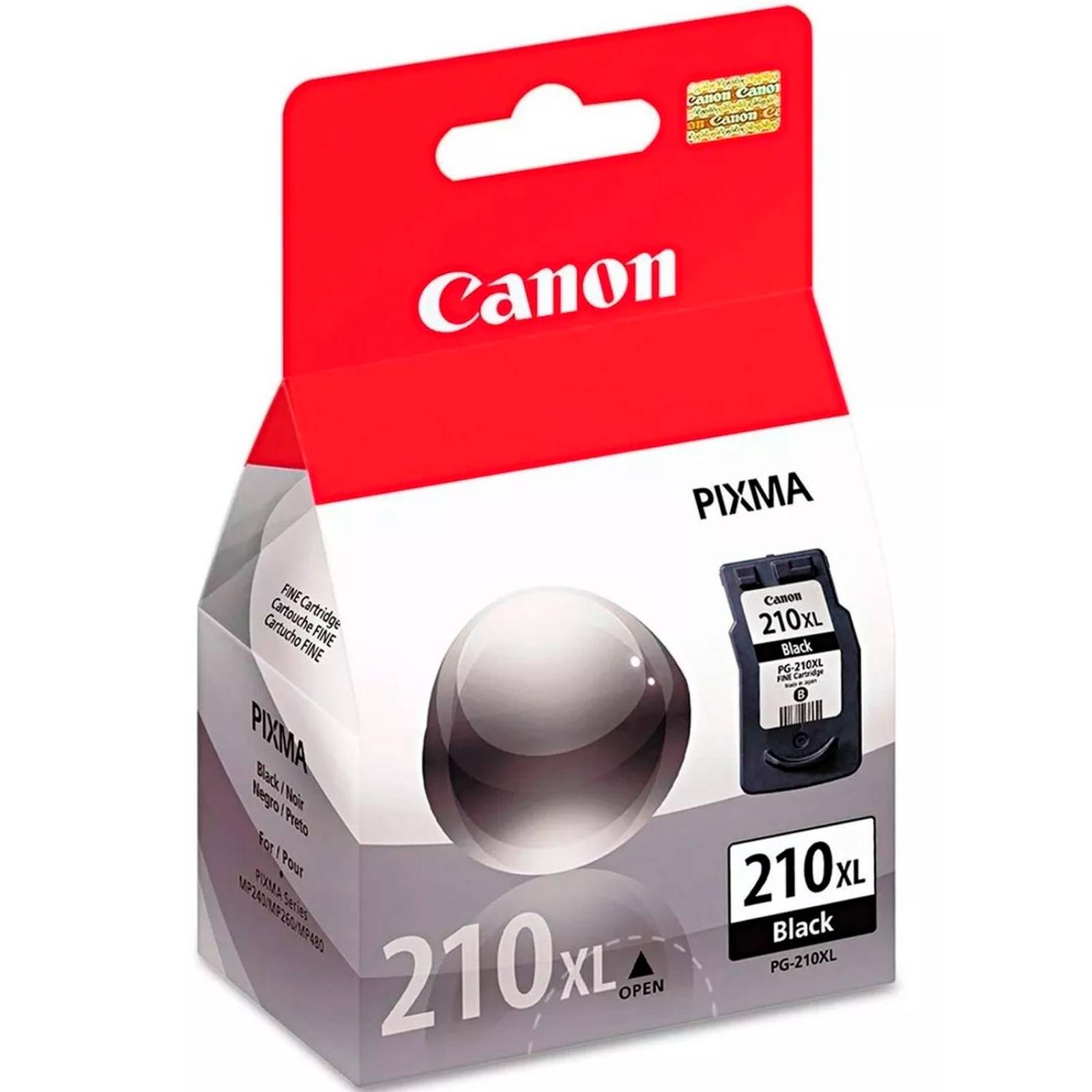 Cartucho CANON PG-210XL iP2700 iP2702 MP230 MX360 Negro 2973B017AA 