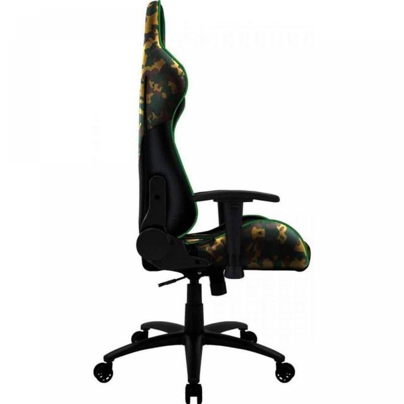 Silla Gamer THUNDER X3 BC3 CAMO Ergonomico Reclinable Camuflaje Negro/Verde 