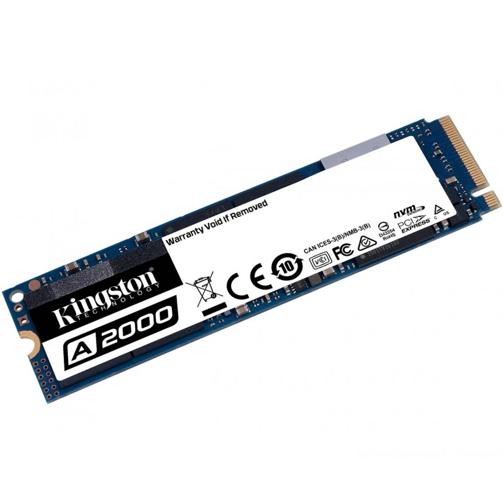 Unidad de Estado Solido SSD M.2 500GB KINGSTON SA2000 2280 NVMe 2000MBs SA2000M8/500G 