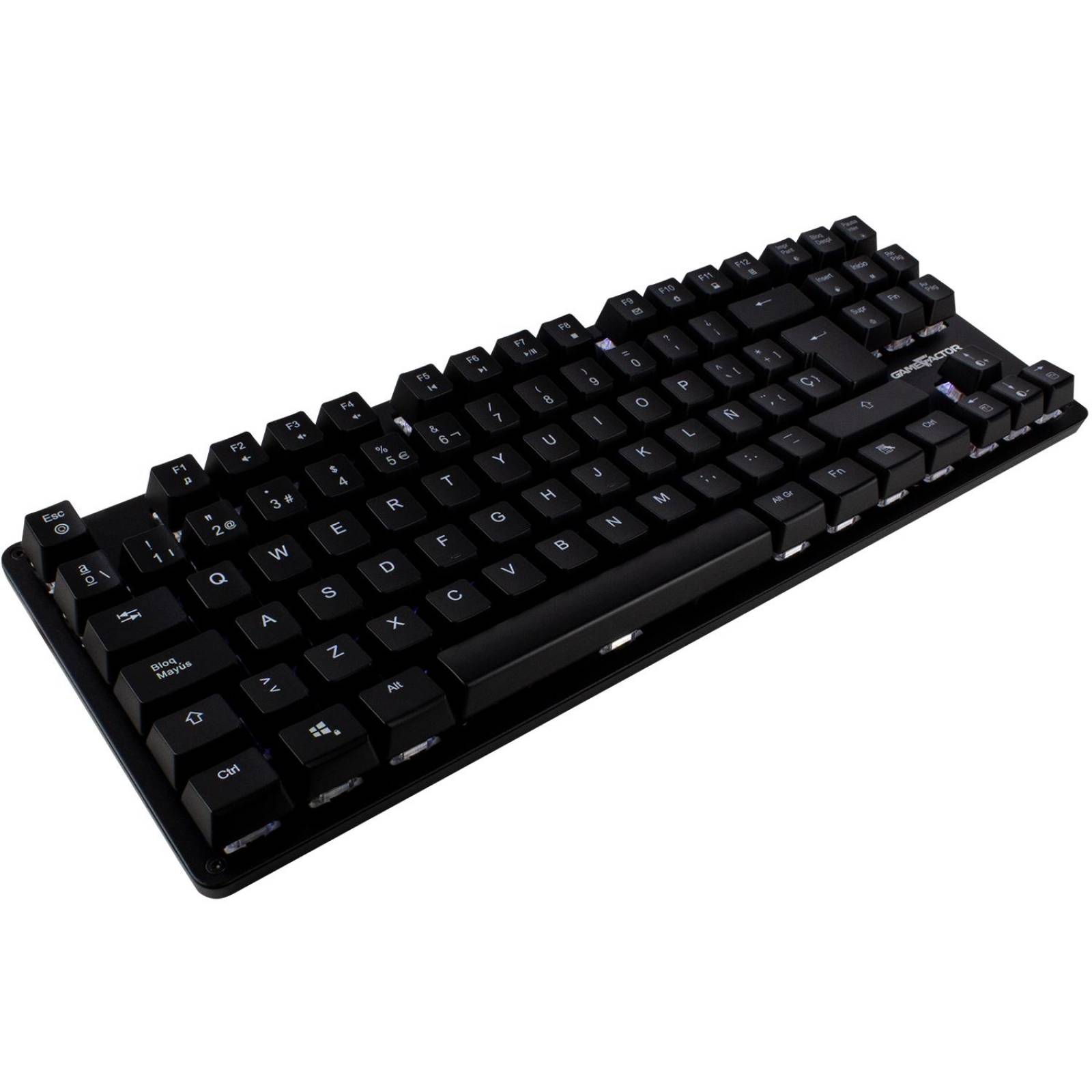 Teclado Gamer Mecanico Switch Azul GAME FACTOR RGB KBG500-BL 