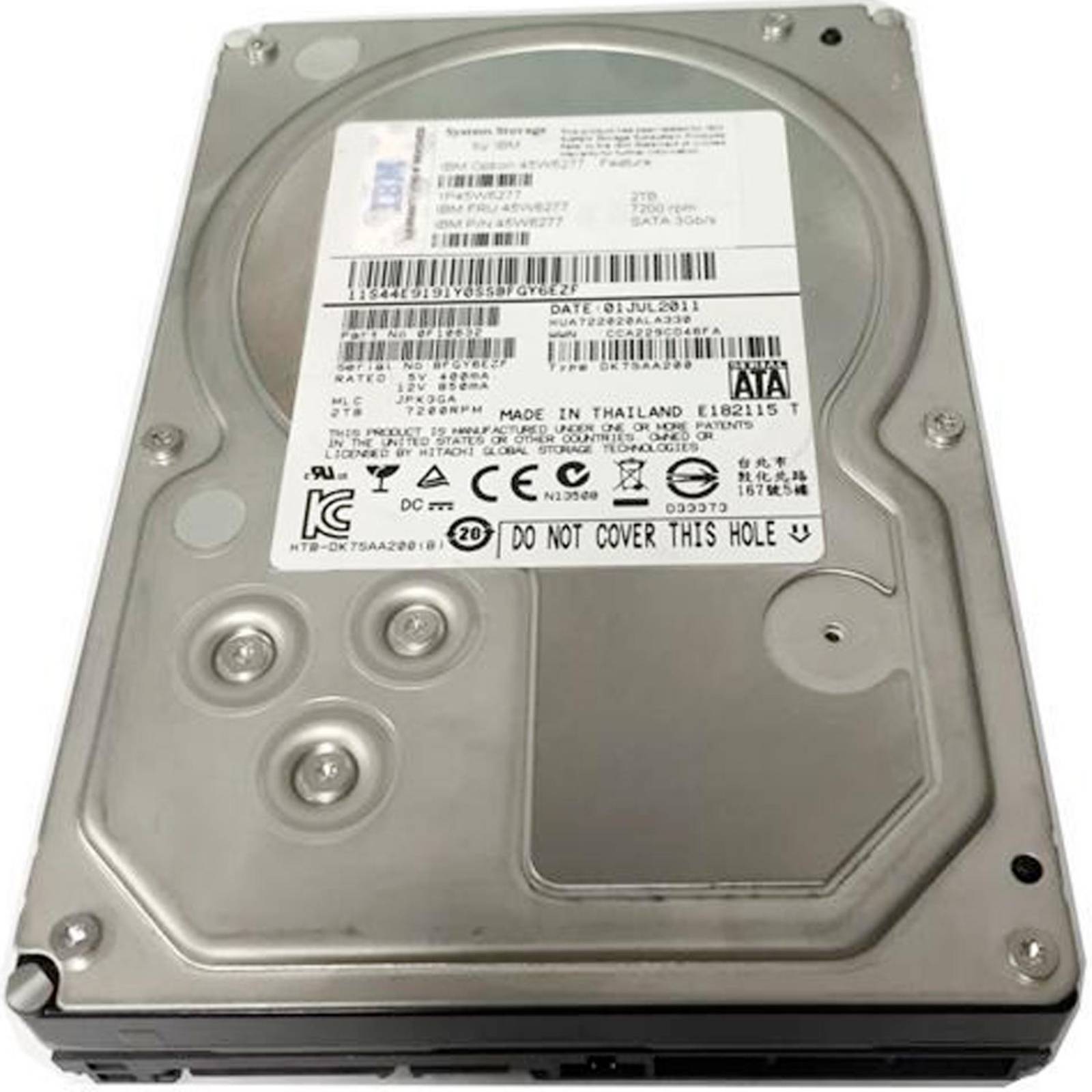 Disco Duro HITACHI SATA 3.5 2TB 7200rpm HUA722020ALA330 (Reacondicionado) 