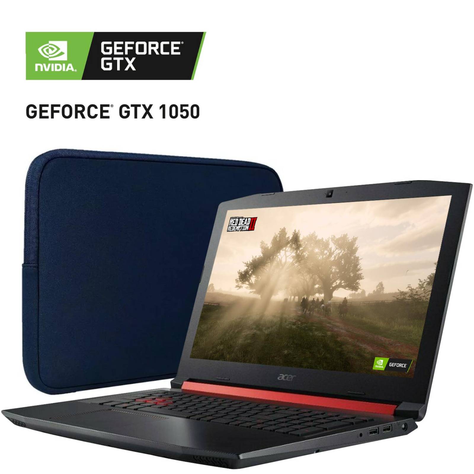Laptop Gamer ACER Nitro 5 GeForce GTX 1050 Core I5 8300H 8GB 1TB 15.6 + Funda 