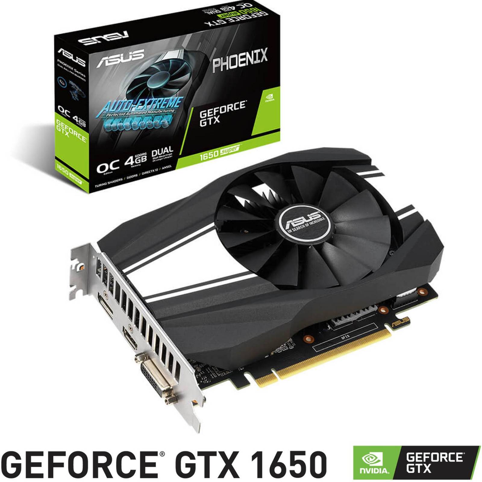 Tarjeta de Video ASUS GeForce GTX 1650 Super 4GB GDDR6 PH-GTX1650S-O4G 