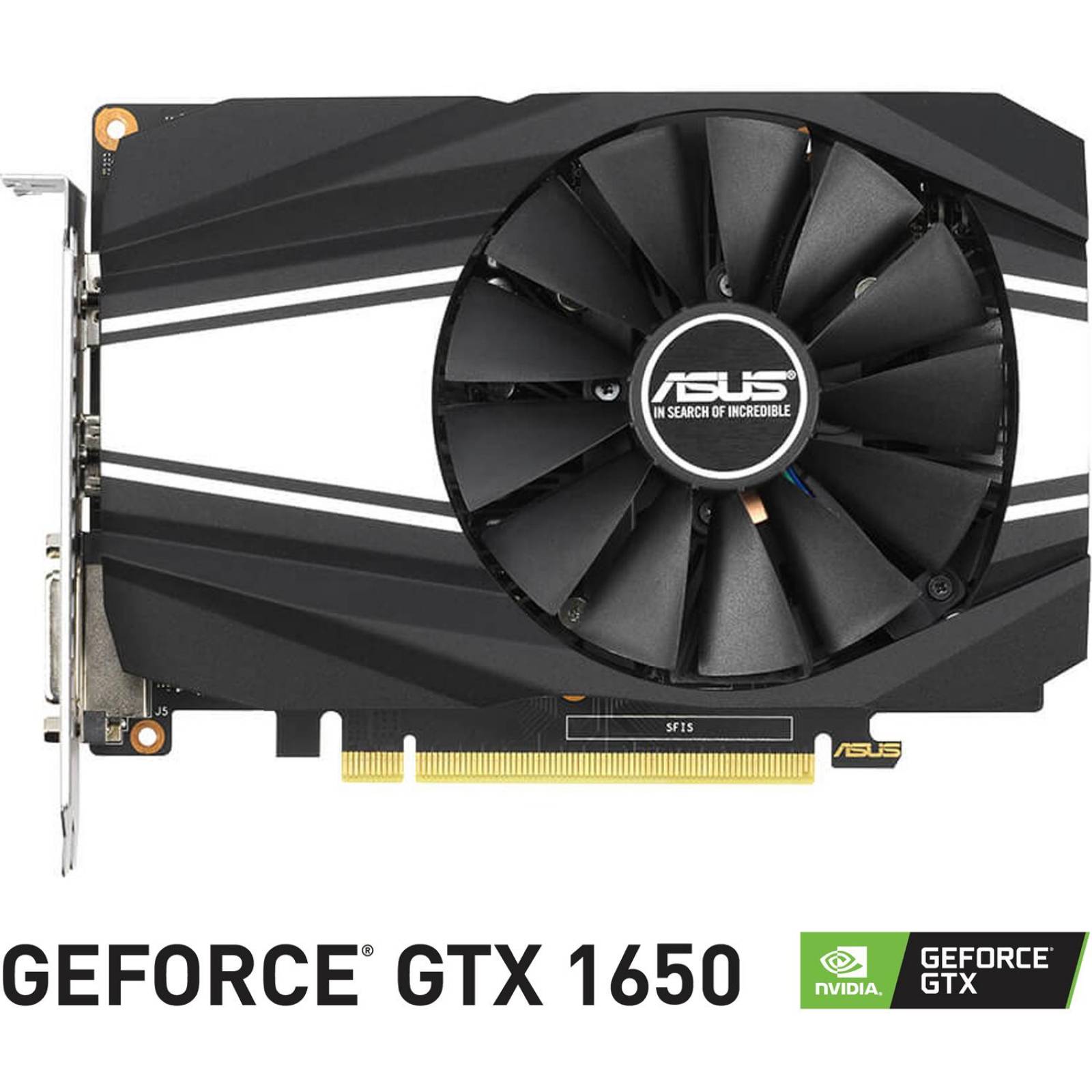 Tarjeta de Video ASUS GeForce GTX 1650 Super 4GB GDDR6 PH-GTX1650S-O4G 