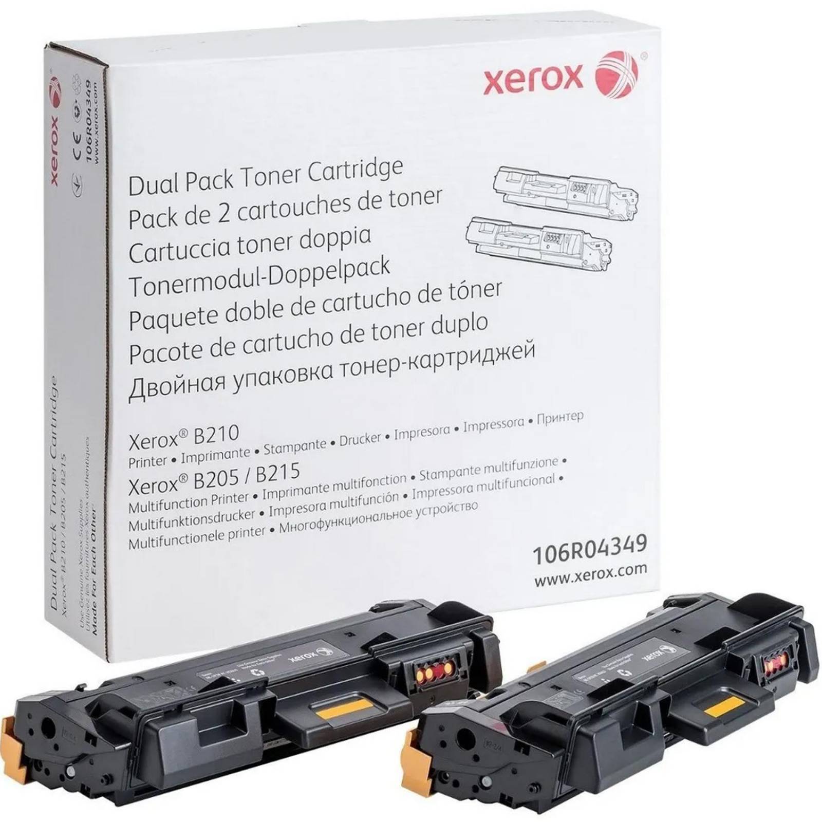 Toner Kit 2 XEROX Work Center Compatible B210 B205 B215 106R04349 