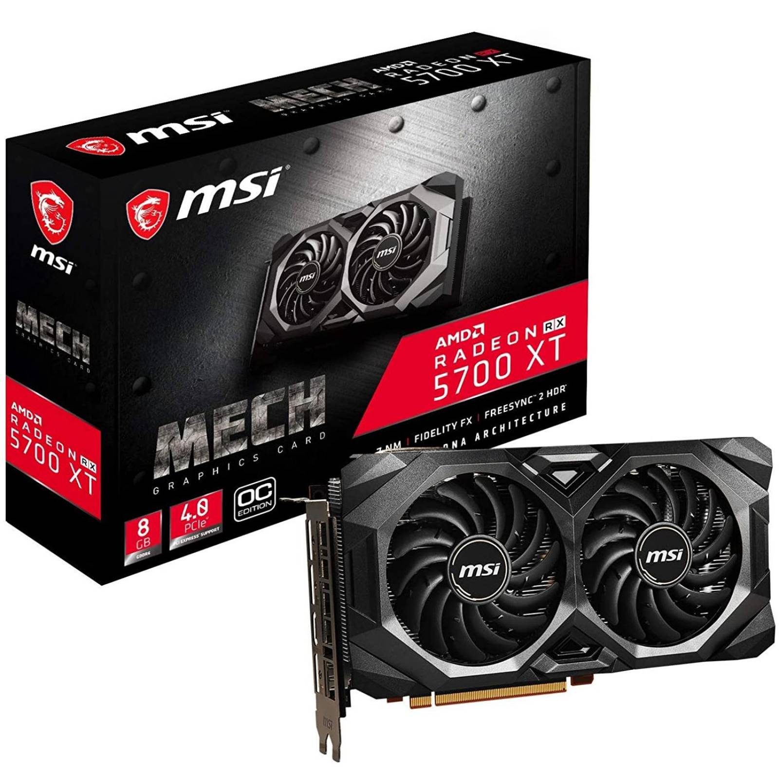 Tarjeta De Video MSI Amd Radeon RTX 5700 XT MECH OC 8GB DDR6 