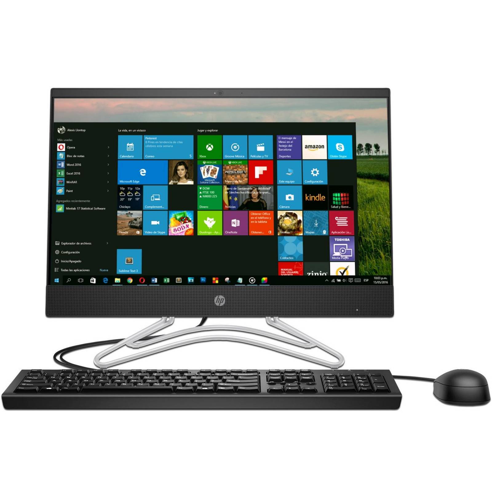 All In One HP 200 G3 I3-8130U 4GB 1TB 21.5 Win10 5RK16LA#ABM 