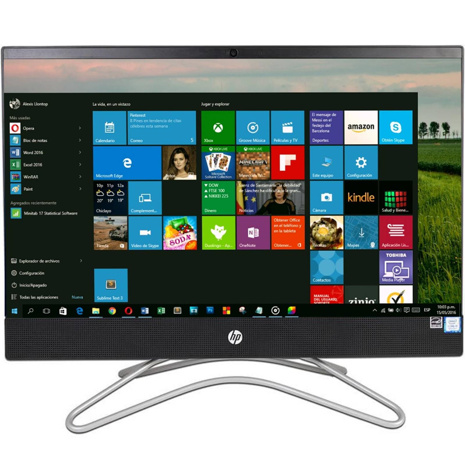 All In One HP 200 G3 I3-8130U 4GB 1TB 21.5 Win10 5RK16LA#ABM 