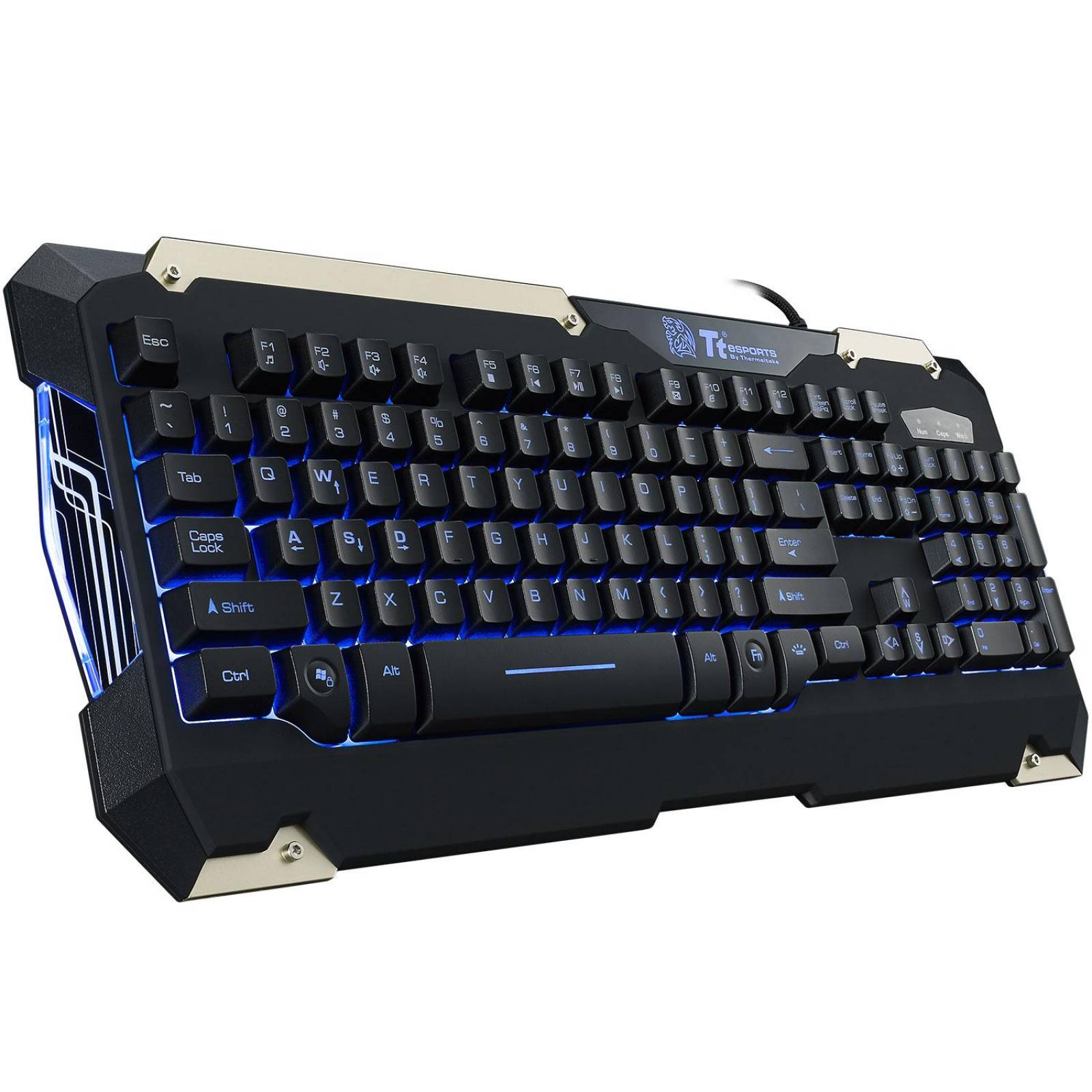 Kit Gamer Teclado y Mouse THERMALTAKE Tt eSPORTS Commander KB-CMC-PLBLSP-01 