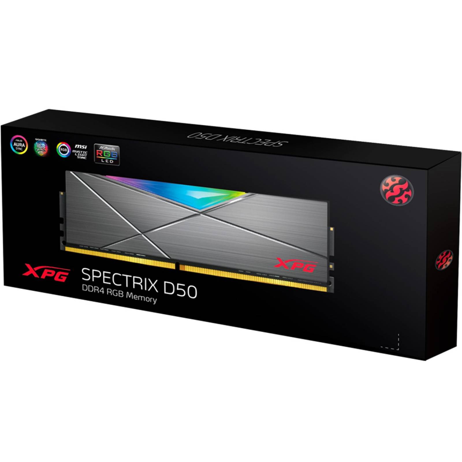 Memoria RAM DDR4 8GB 3000MHz XPG SPECTRIX D50 RGB Disipador AX4U300038G16A-ST50 