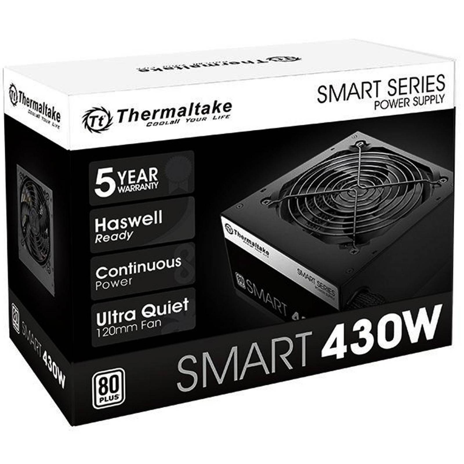 Fuente de Poder THERMALTAKE SMART 430W 80 Plus PS-SPD-0430NPCWUS-W 