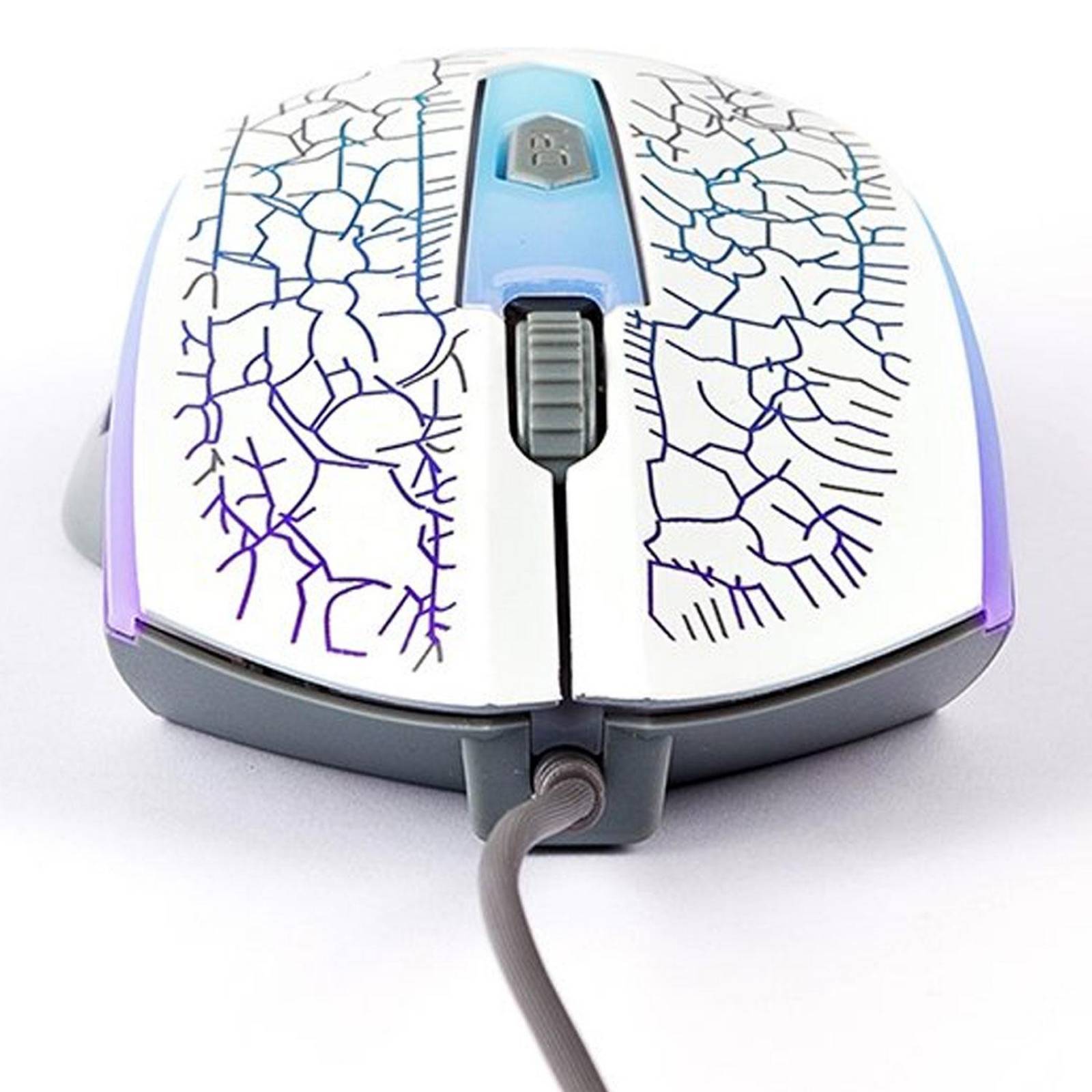 Mouse Gamer NACEB NA-592BLA RGB 1200dpi 4 Botones Blanco 