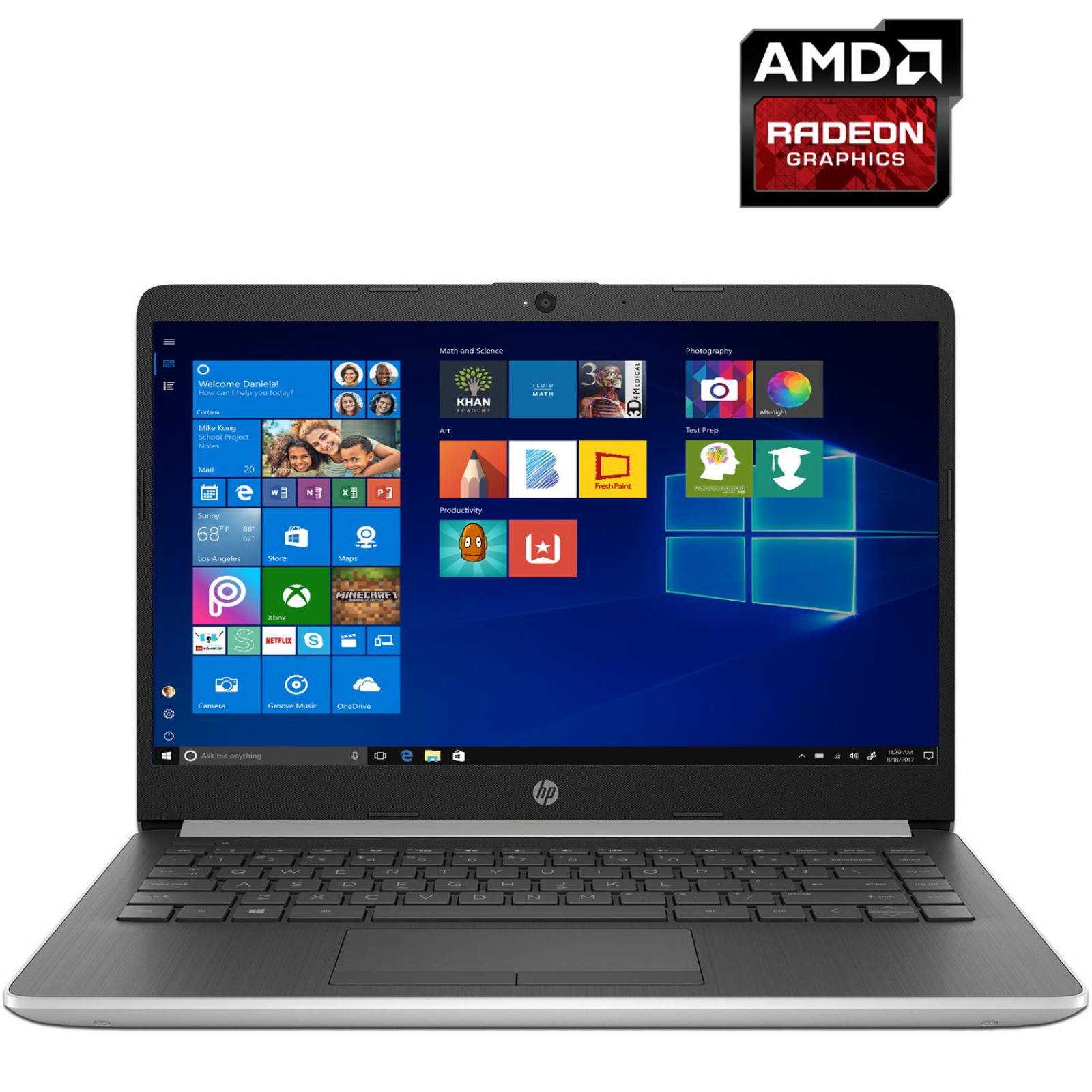 Laptop Gamer HP Radeon R5 A9 9425 12GB SSD 128GB Pantalla 14 Wifi 