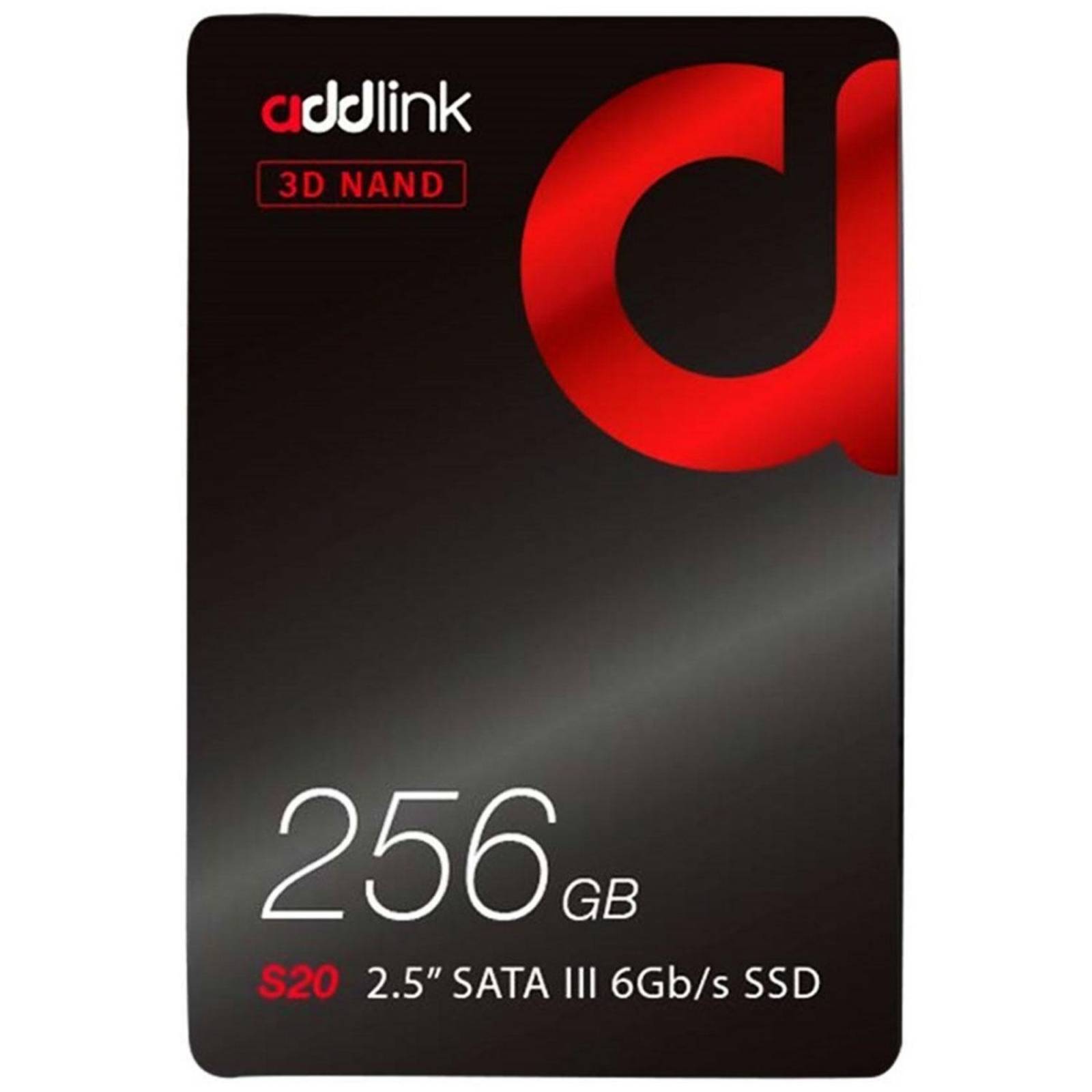 Unidad de Estado Solido SSD 256GB ADDLINK S20 SATA 2.5 AD256GBS20S3S 