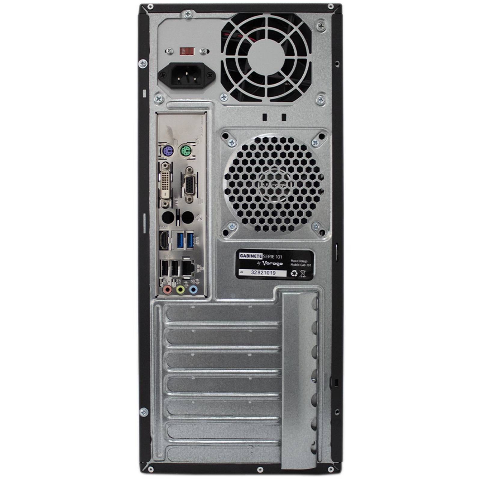 VORAGO PC Basica Intel Quad Core N3160 4GB 500GB Monitor 18.5 Teclado Mouse 