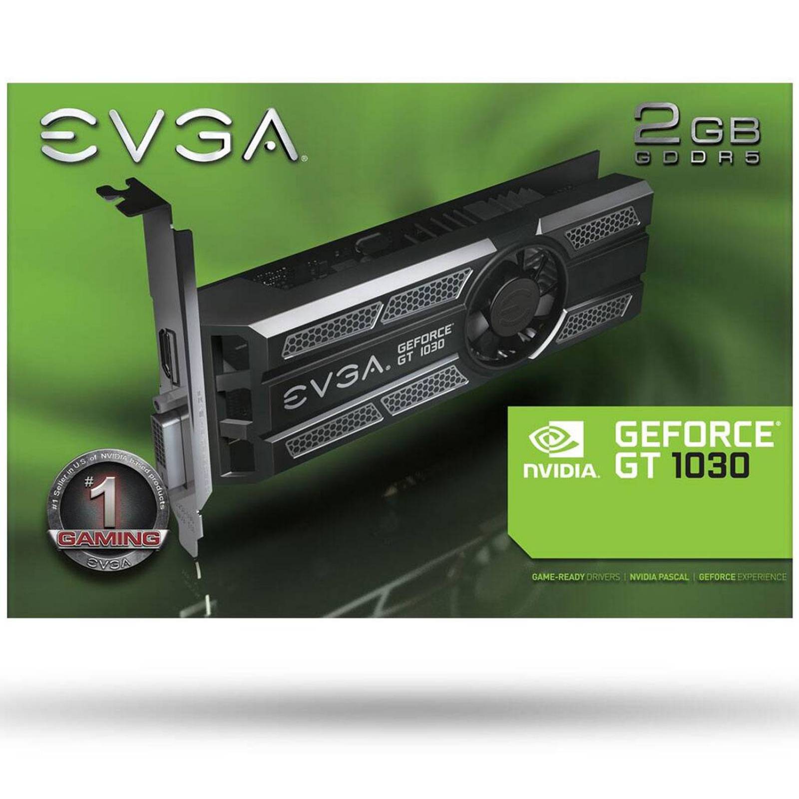 Tarjeta de Video EVGA GeForce GT 1030 2GB GDDR5 Low Profile 